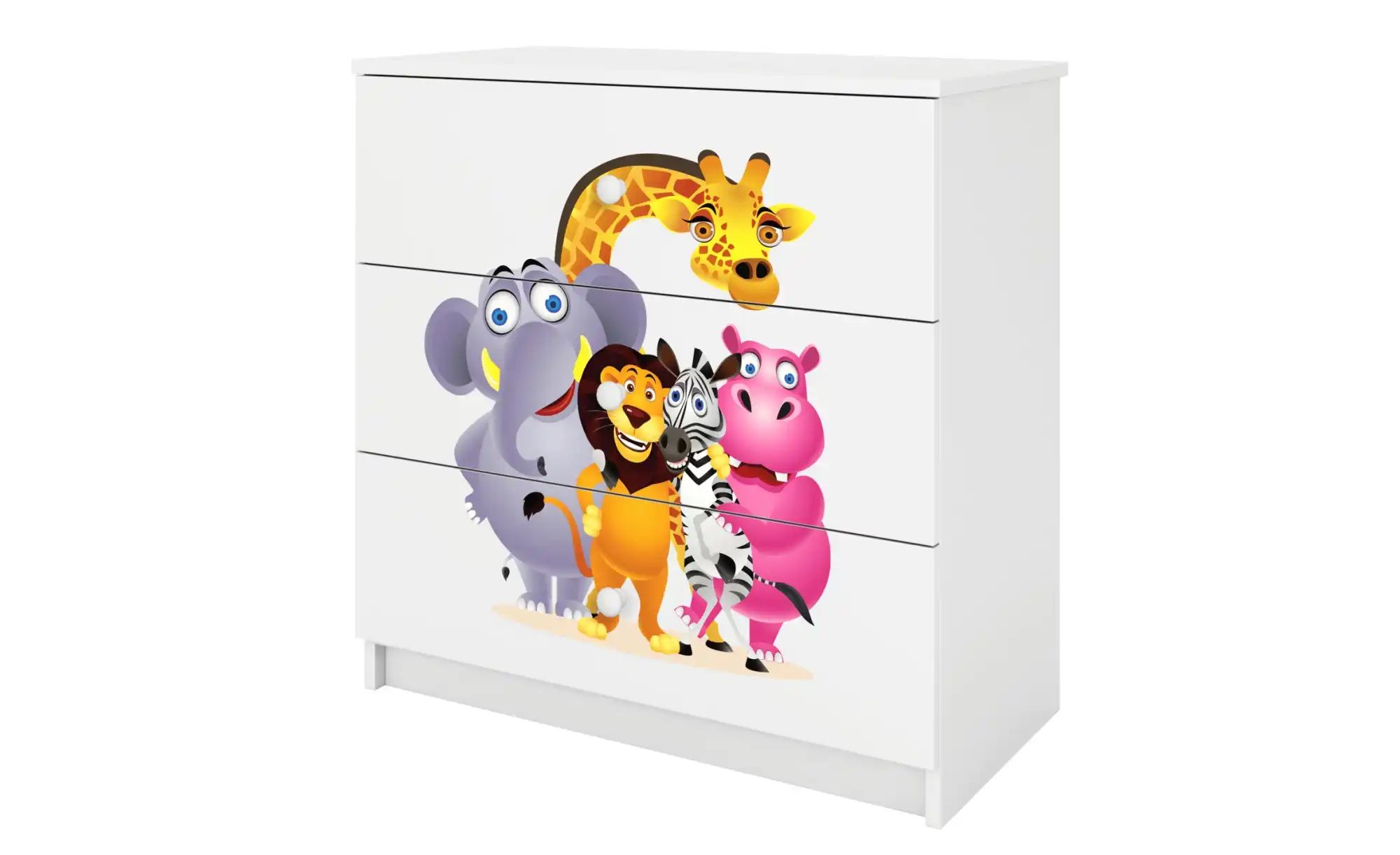 Kommode  Zoo ¦ weiß ¦ Maße (cm): B: 81 H: 80,5 Kommoden & Sideboards > Komm günstig online kaufen