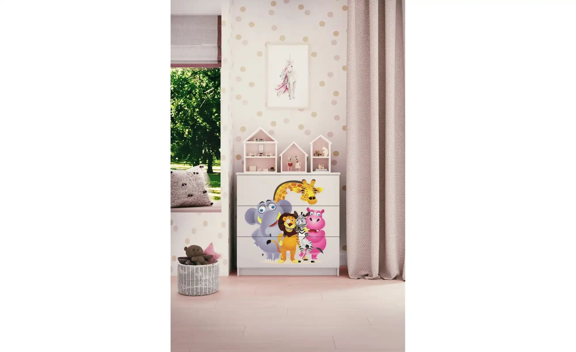 Thumbnail - Kommode  Zoo ¦ weiß ¦ Maße (cm): B: 81 H: 80,5 Kommoden & Sideboards > Kommoden - Höffner