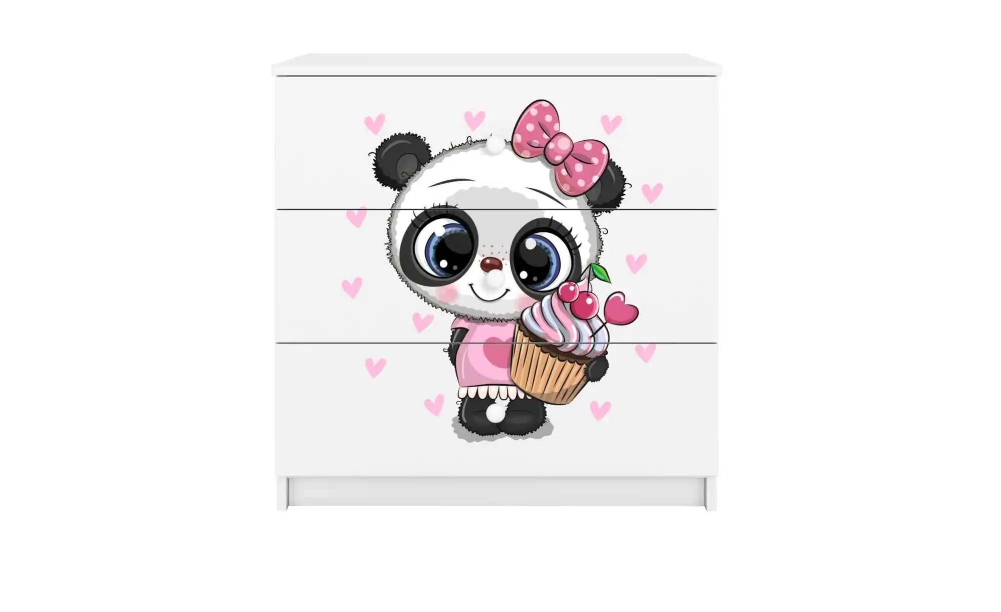 Kommode  Panda ¦ weiß ¦ Maße (cm): B: 81 H: 80,5 Kommoden & Sideboards > Ko günstig online kaufen
