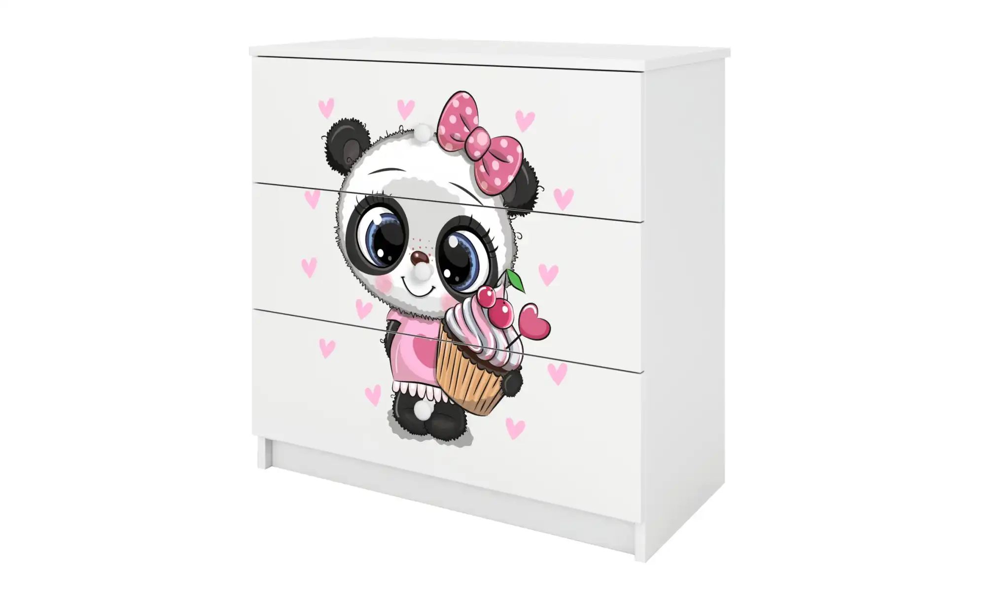 Kommode  Panda ¦ weiß ¦ Maße (cm): B: 81 H: 80,5 Kommoden & Sideboards > Ko günstig online kaufen