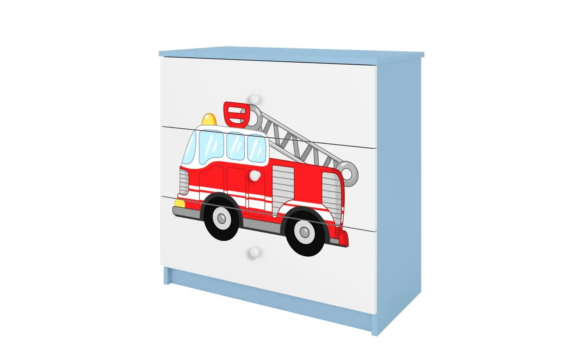Kommode  Feuerwehr ¦ blau ¦ Maße (cm): B: 81 H: 80,5 Kommoden & Sideboards günstig online kaufen