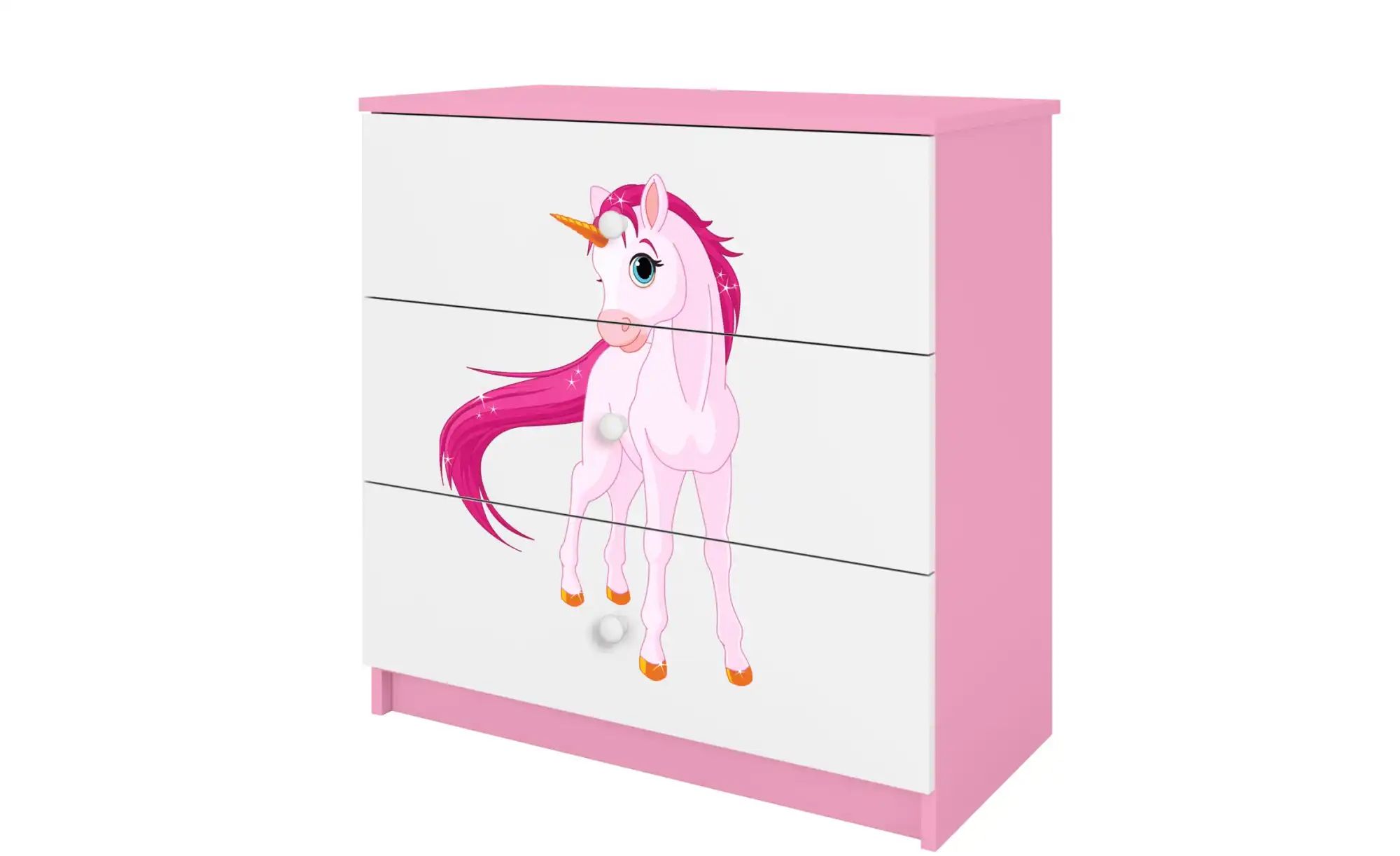 Kommode  Einhorn ¦ rosa/pink ¦ Maße (cm): B: 81 H: 80,5 Kommoden & Sideboar günstig online kaufen
