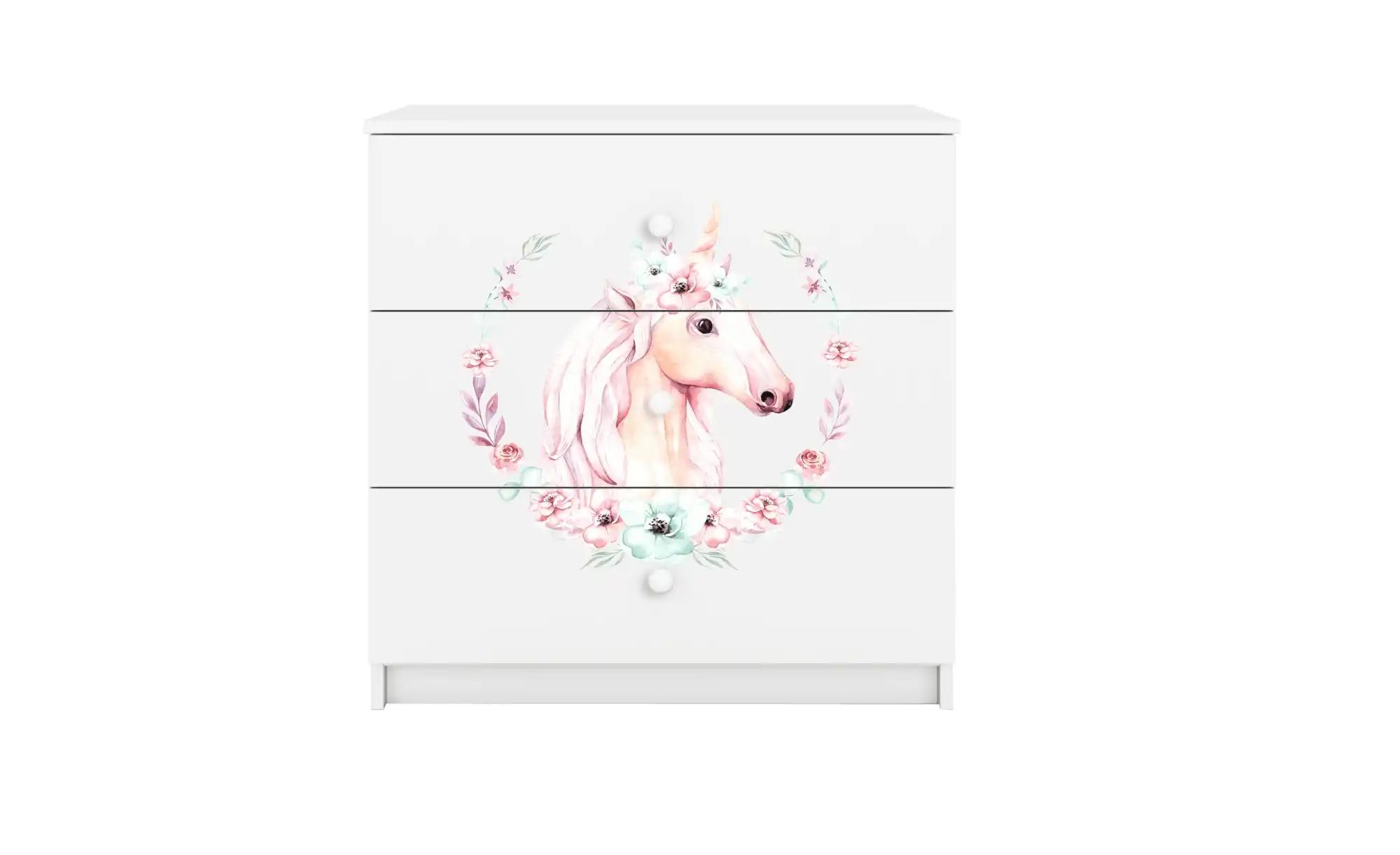 Thumbnail - Kommode  Pferd ¦ weiß ¦ Maße (cm): B: 81 H: 80,5 Kommoden & Sideboards > Kommoden - Höffner