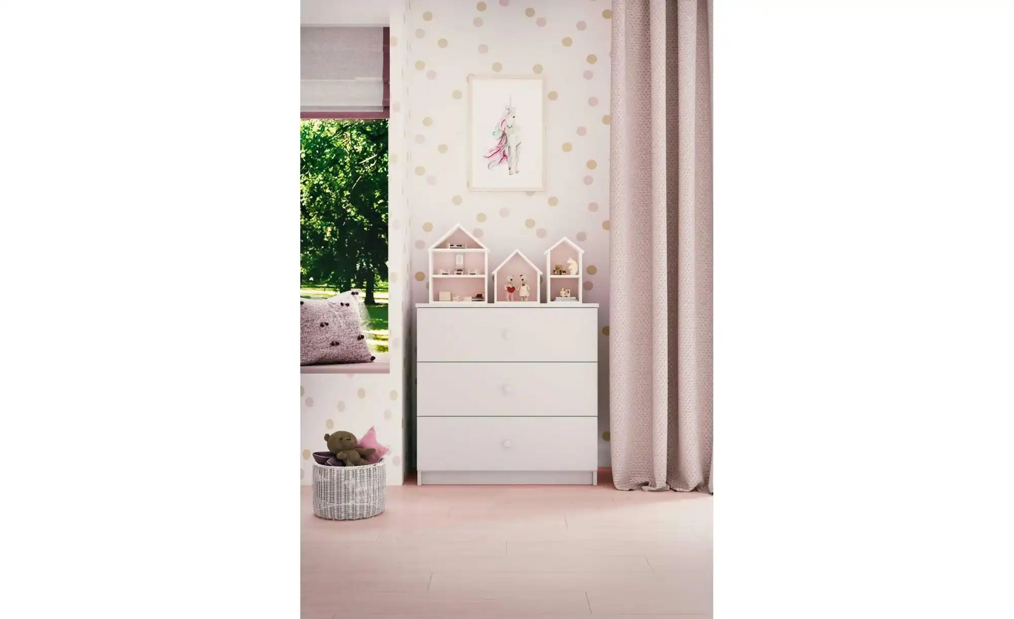 Thumbnail - Kommode Babydreams ¦ weiß ¦ Maße (cm): B: 81 H: 80,5 Kommoden & Sideboards > Kommoden - Höffner