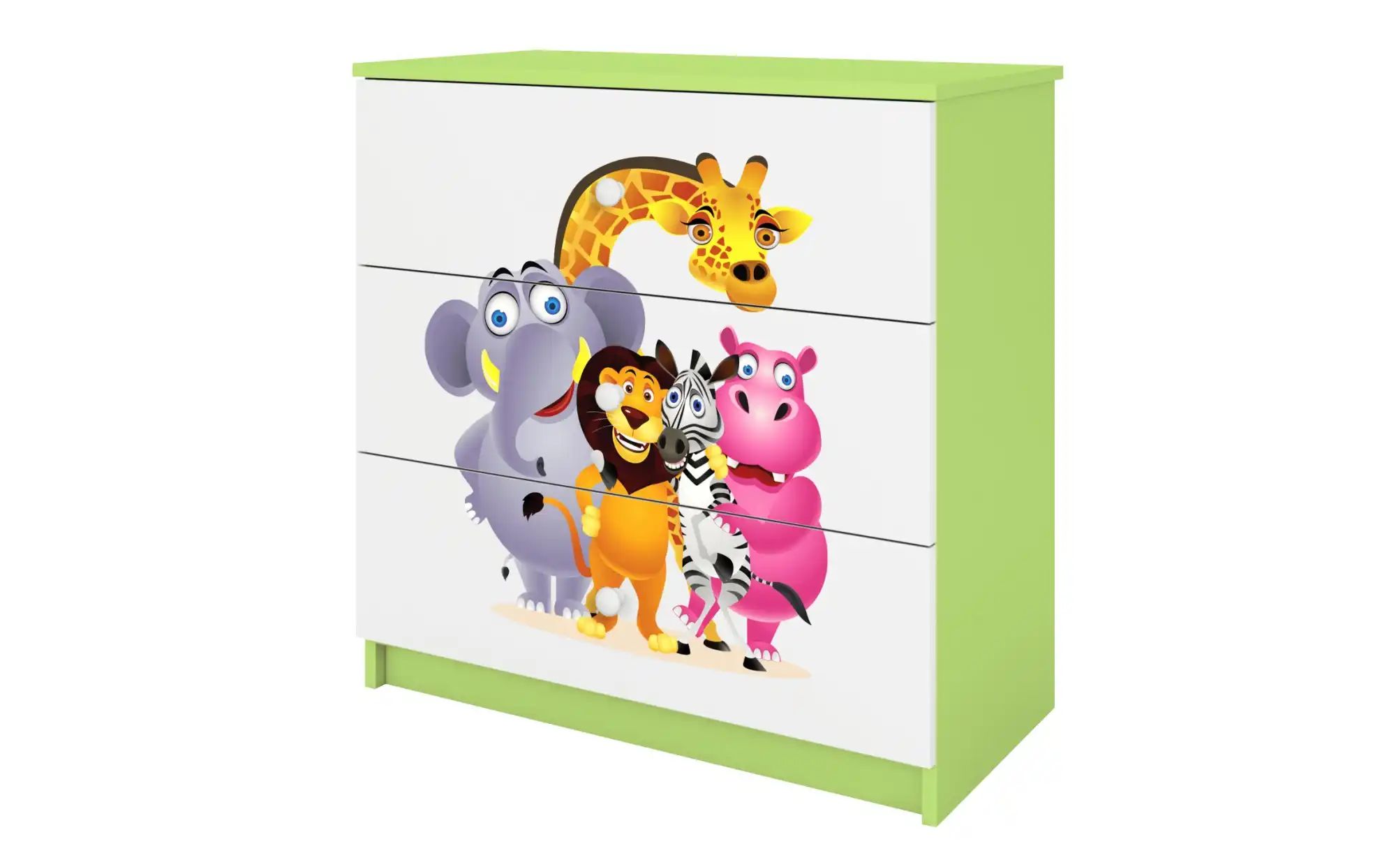 Kommode  Zoo ¦ grün ¦ Maße (cm): B: 81 H: 80,5 Kommoden & Sideboards > Komm günstig online kaufen