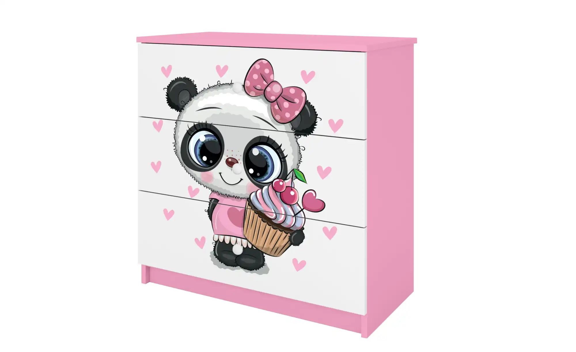 Kommode  Panda ¦ rosa/pink ¦ Maße (cm): B: 81 H: 80,5 Kommoden & Sideboards günstig online kaufen