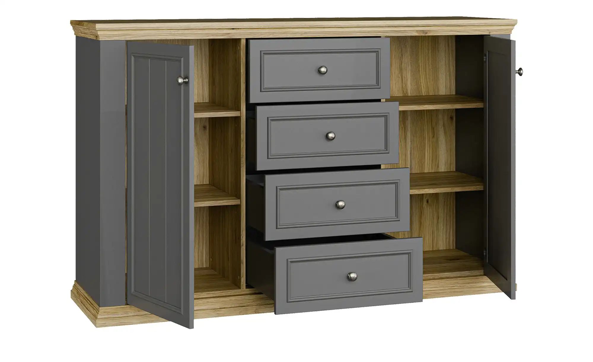 Thumbnail - Sideboard Countryside ¦ grau ¦ Maße (cm): B: 148,6 H: 95,3 T: 43.5 Kommoden & Sideboards > Kommoden - Höffner