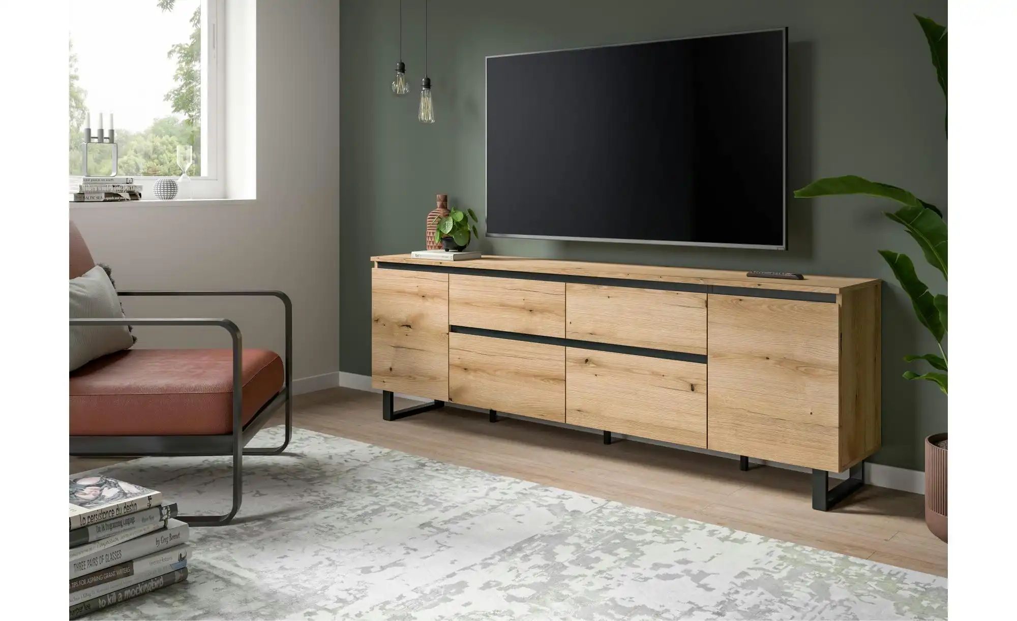 Lowboard   ¦ holzfarben ¦ Maße (cm): B: 180 H: 64 Kommoden & Sideboards > L günstig online kaufen