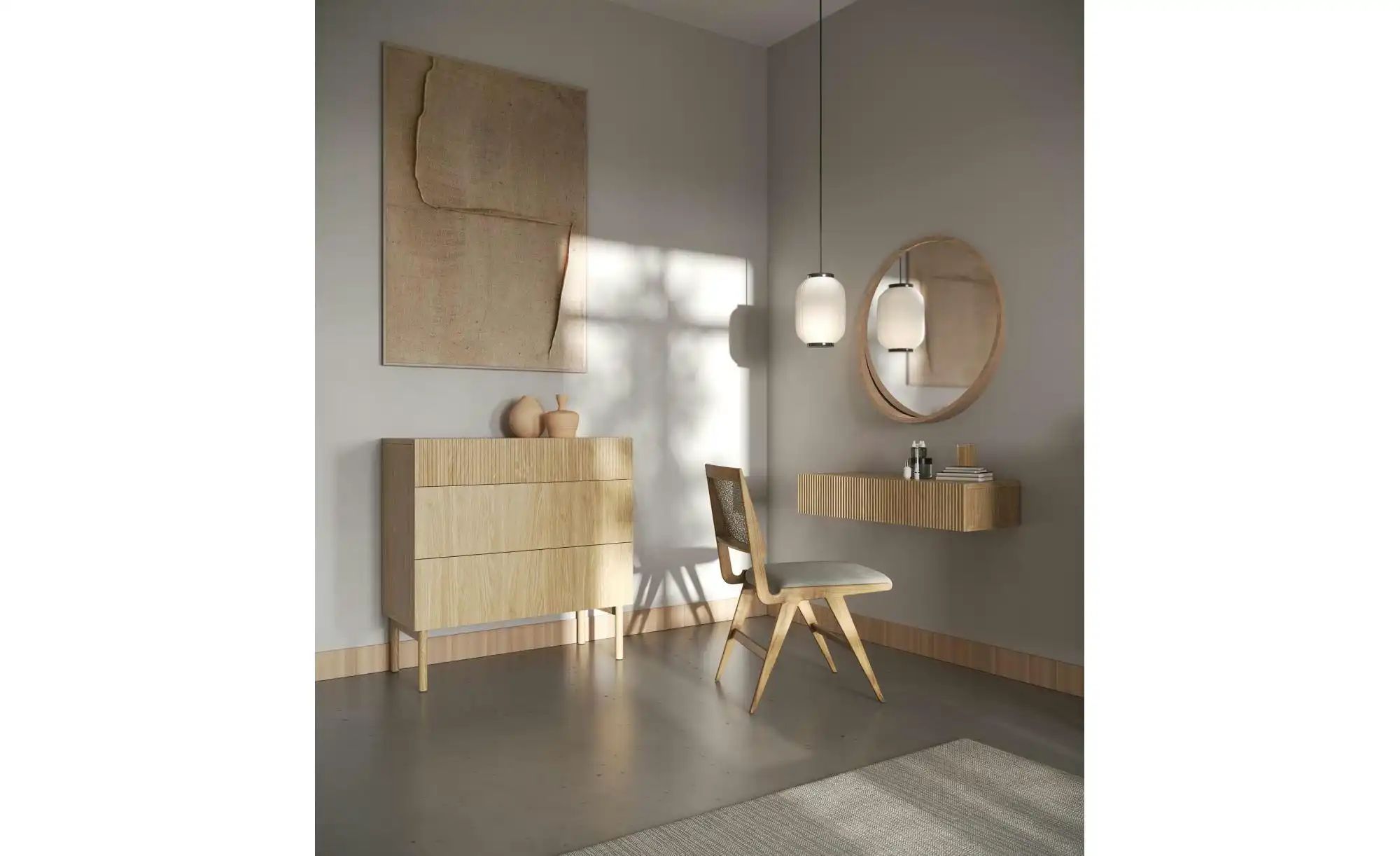 Thumbnail - Selsey Schminktisch   ¦ holzfarben ¦ Maße (cm): B: 110 H: 17 Tische > Schminktische - Höffner