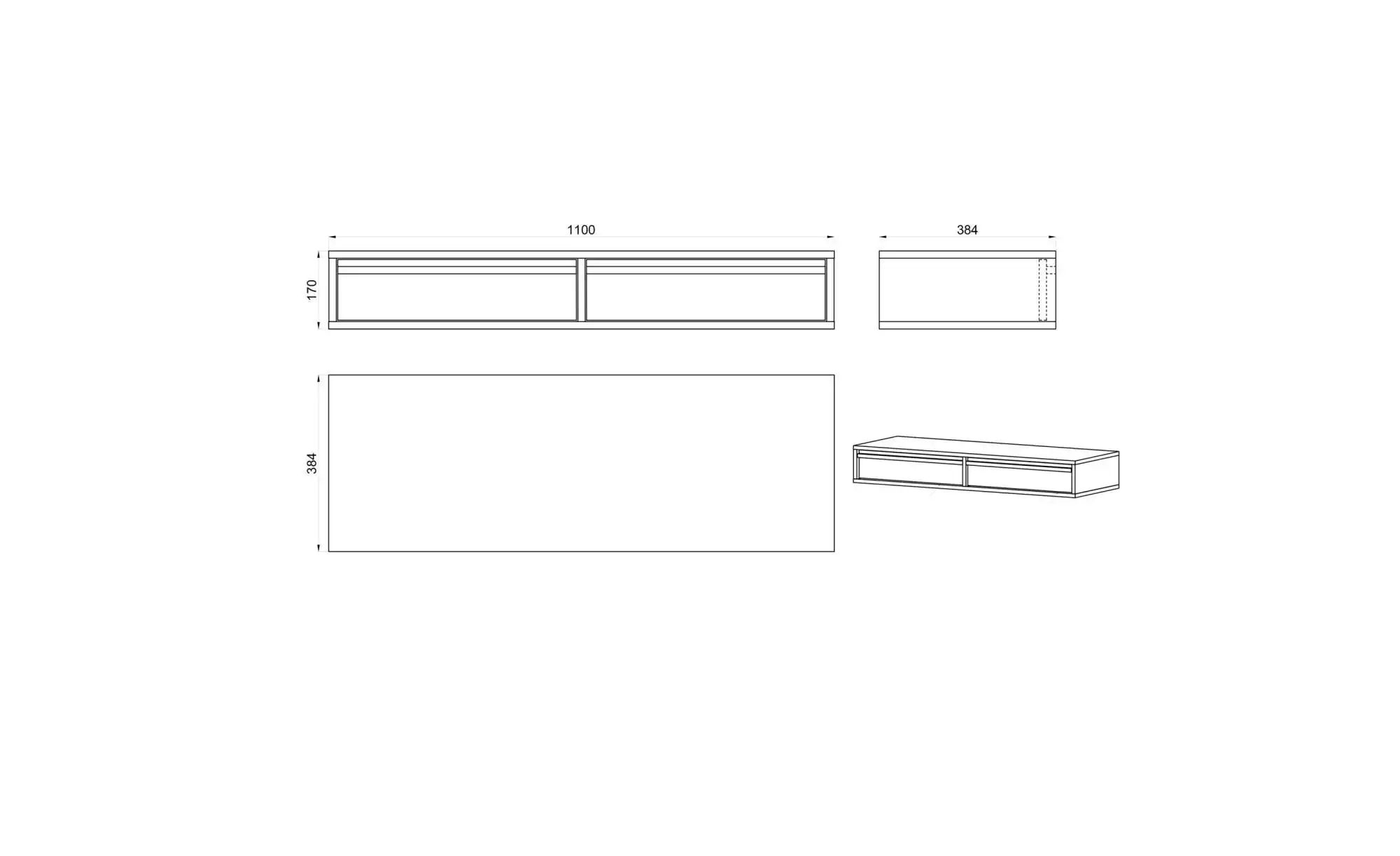 Selsey Schminktisch   ¦ grün ¦ Maße (cm): B: 110 H: 79 Tische > Schminktisc günstig online kaufen