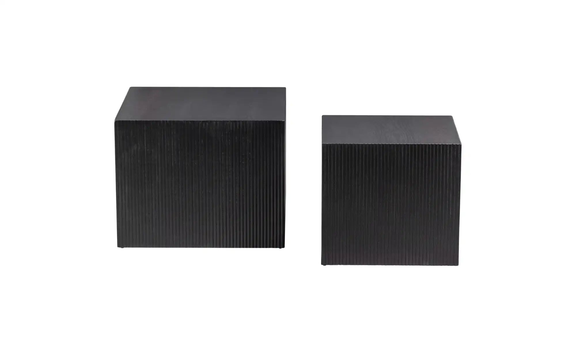 Beistelltisch 2er-Set   ¦ schwarz ¦ Maße (cm): B: 40 H: 37 Tische > Beistel günstig online kaufen