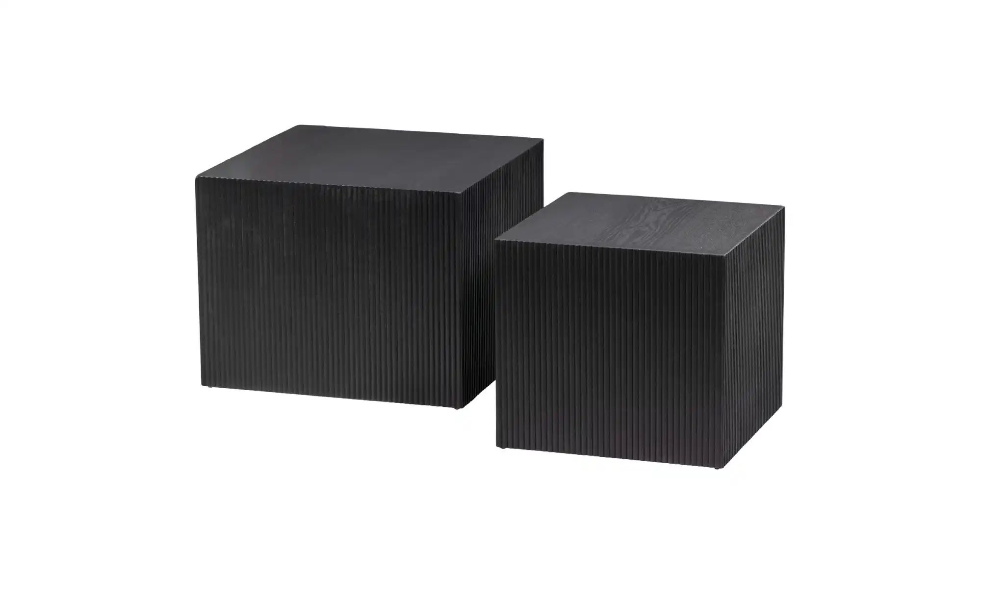 WOOOD Beistelltisch 2er-Set    schwarz  Maße (cm): B: 40 H: 37 | 08714713137701