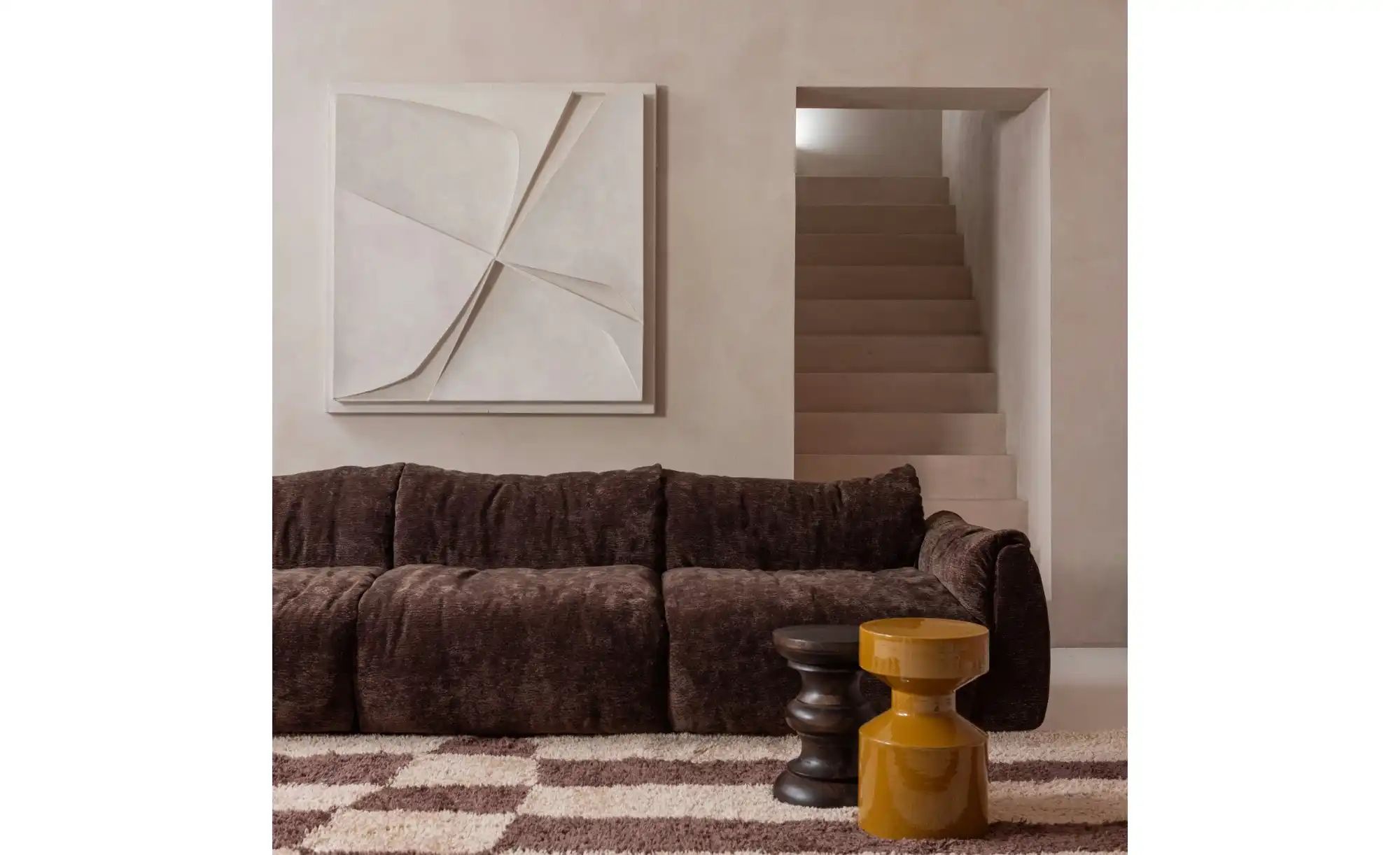 WOOOD Beistelltisch   ¦ braun ¦ Maße (cm): H: 42  Ø: 30 Tische > Beistellti günstig online kaufen