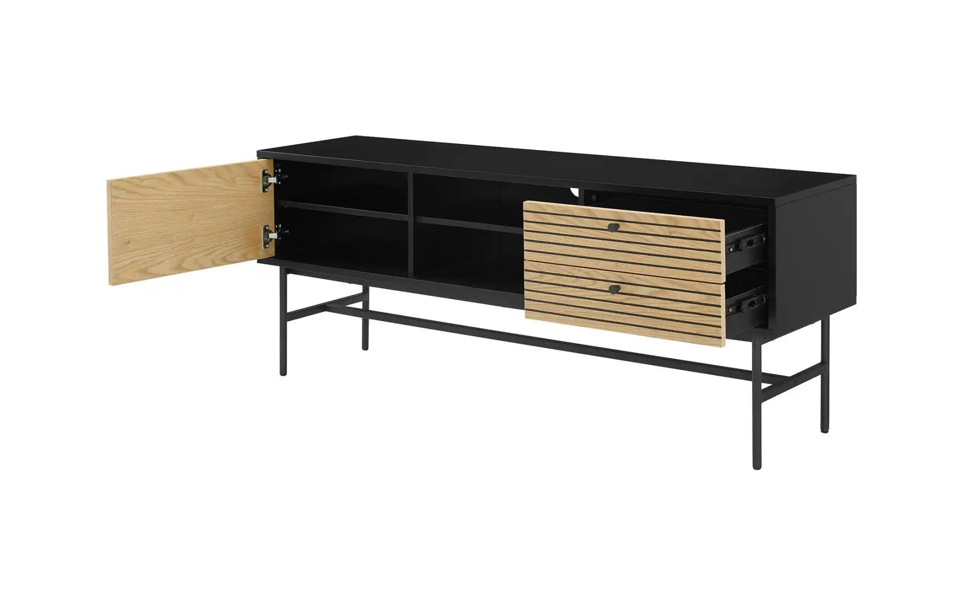 Lowboard   ¦ schwarz ¦ Maße (cm): B: 150 H: 60 Kommoden & Sideboards > Lowb günstig online kaufen