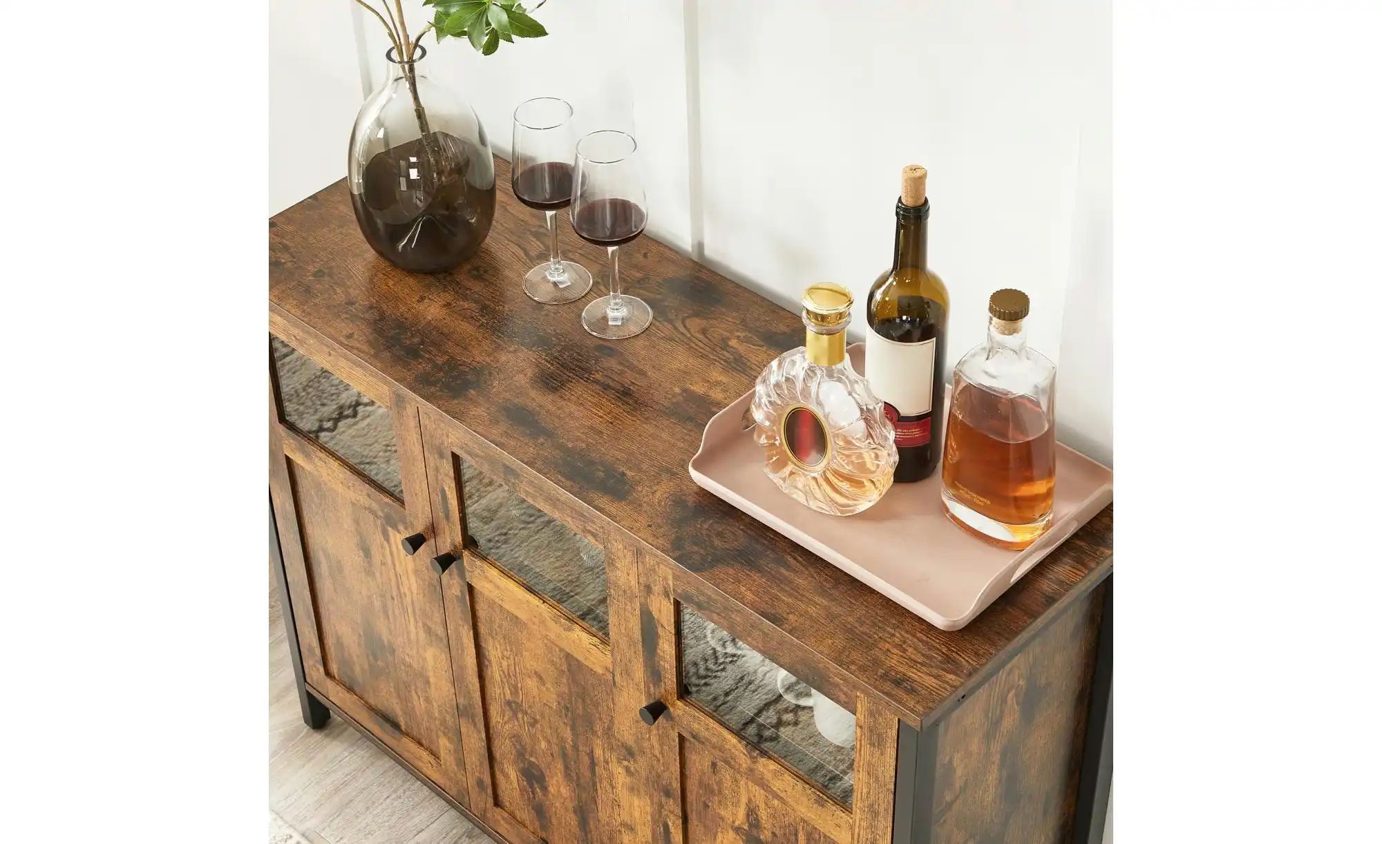 Kommode   ¦ braun ¦ Maße (cm): B: 100 H: 75 Kommoden & Sideboards > Highboa günstig online kaufen