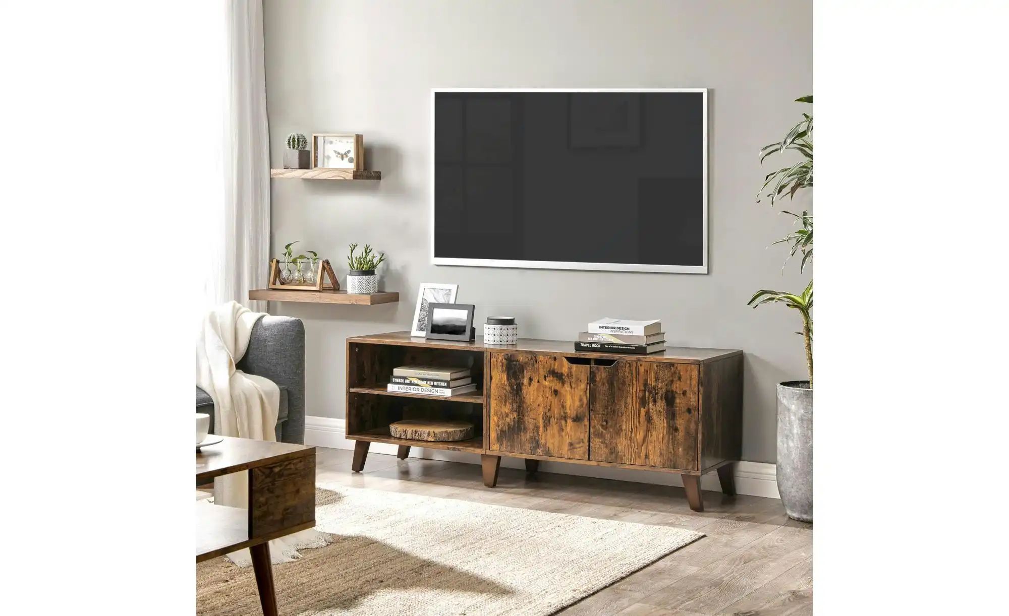 TV-Lowboard   ¦ braun ¦ Maße (cm): B: 140 H: 50 Kommoden & Sideboards > Low günstig online kaufen