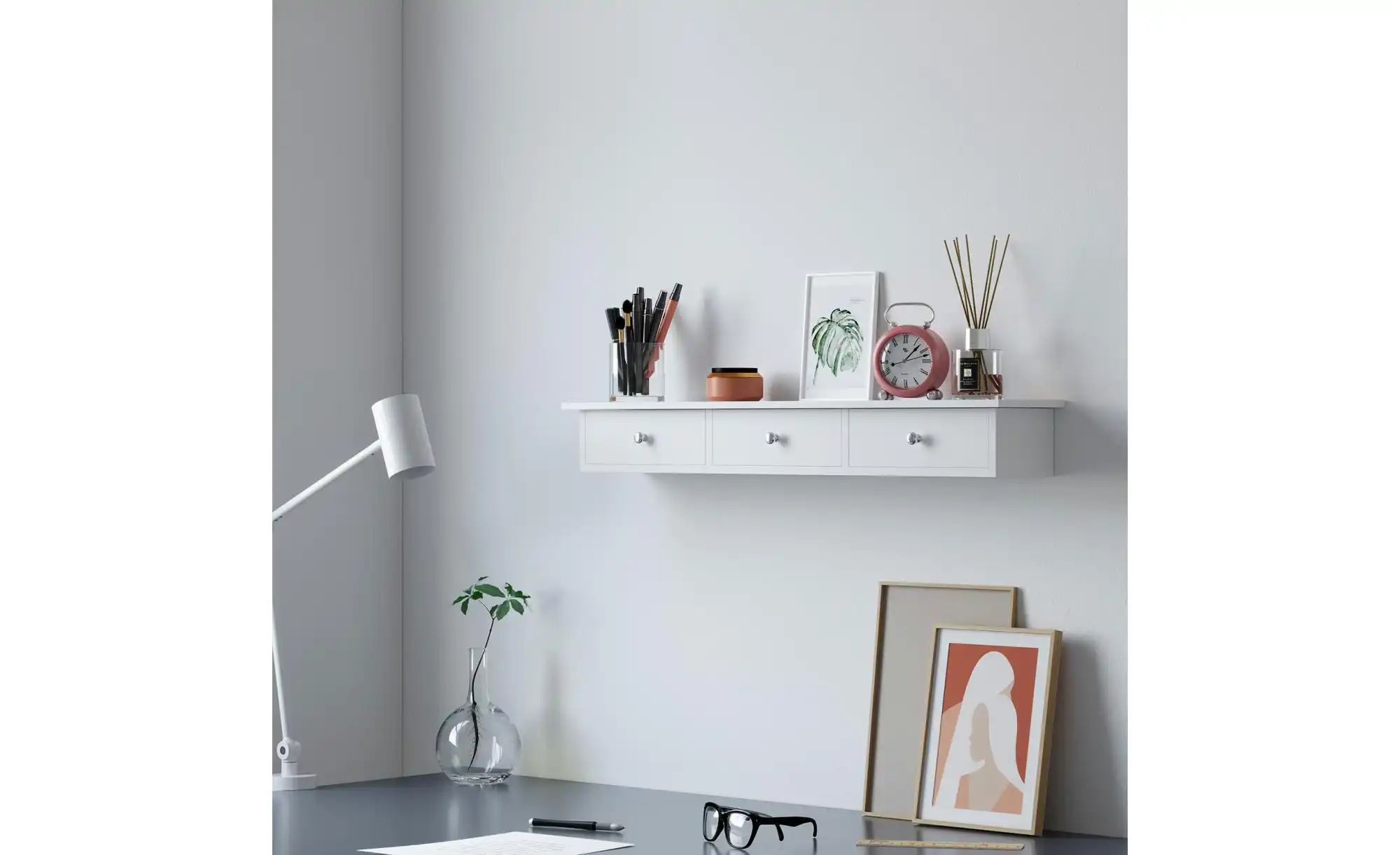 Wandregal   ¦ weiß ¦ Maße (cm): B: 80 H: 10 Regale > Wandregale - Höffner günstig online kaufen