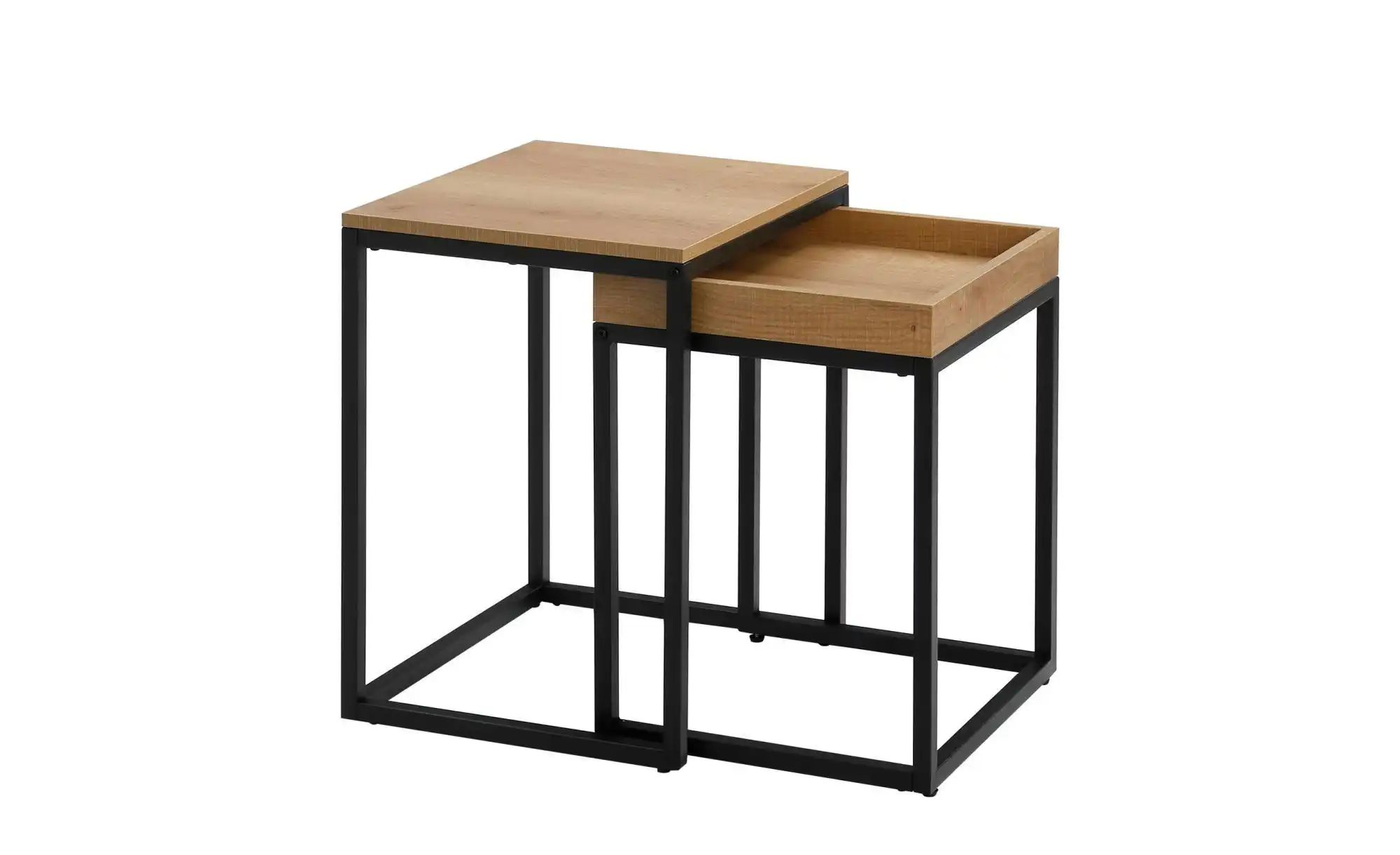 Beistelltisch 2er-Set   ¦ schwarz ¦ Maße (cm): B: 40 H: 55 Tische > Beistel günstig online kaufen