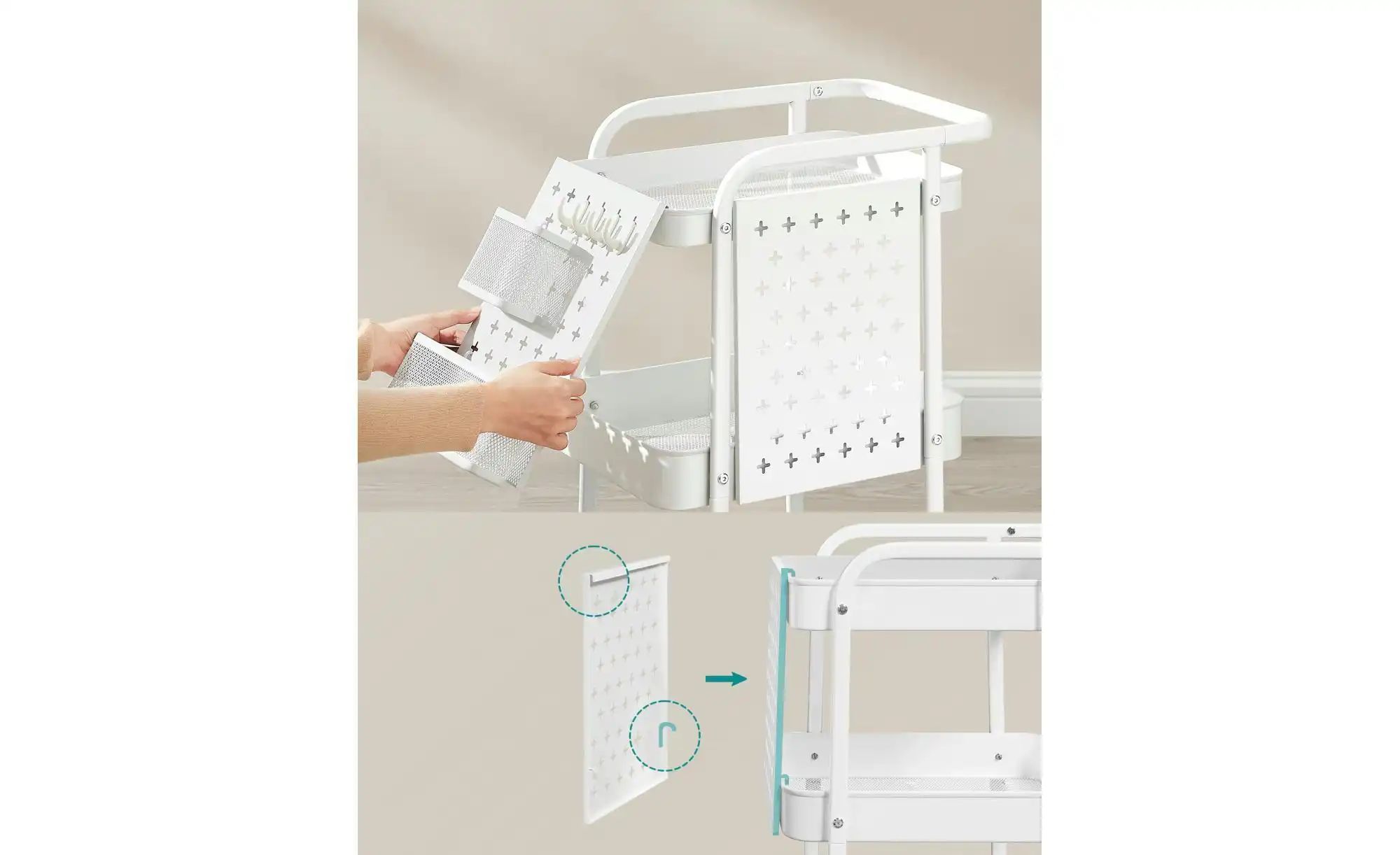 Beistelltisch   ¦ weiß ¦ Maße (cm): B: 43,3 H: 73,9 Tische > Beistelltische günstig online kaufen