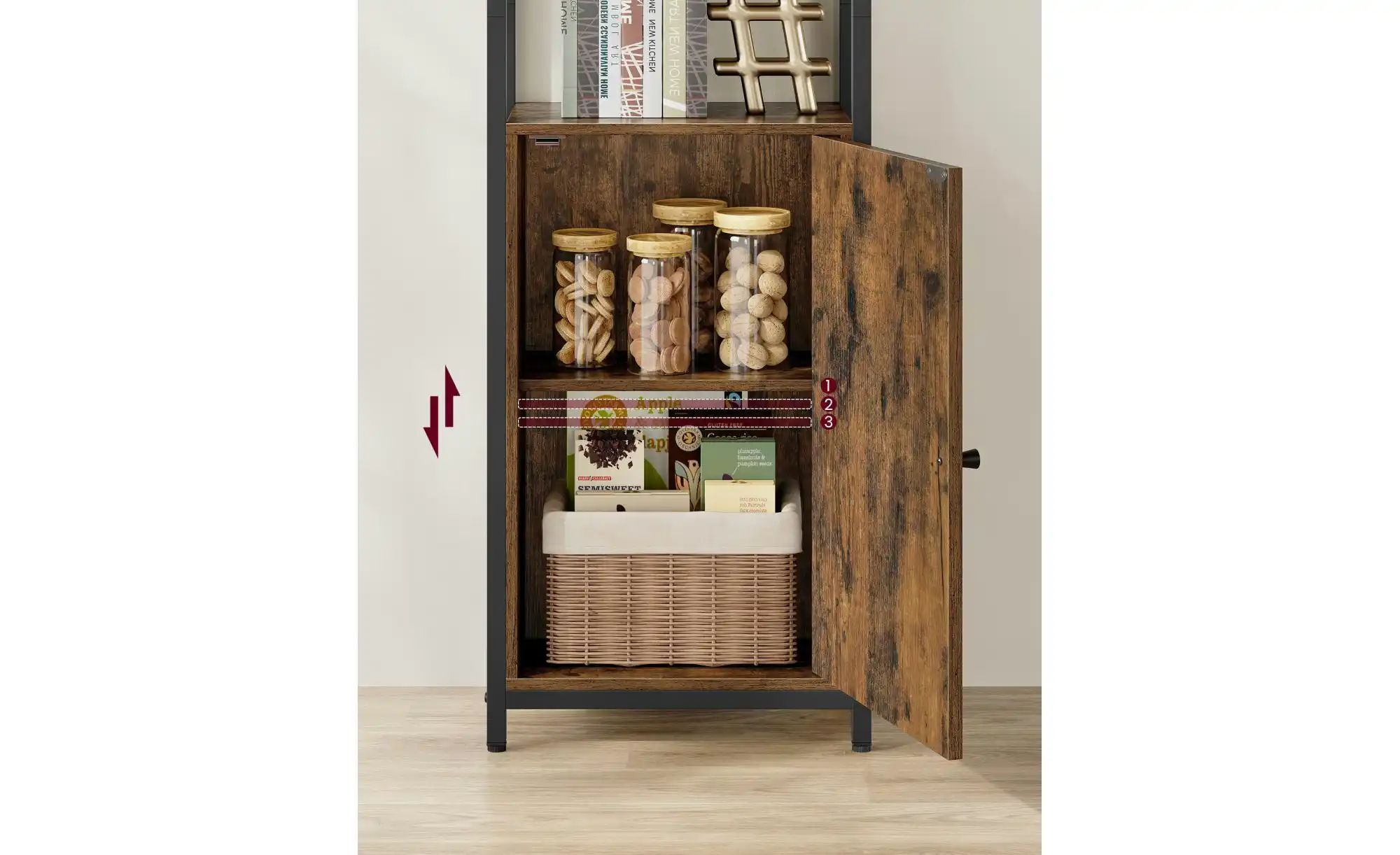 Thumbnail - Regal   ¦ braun ¦ Maße (cm): B: 40 H: 159,5 Regale > Standregale - Höffner