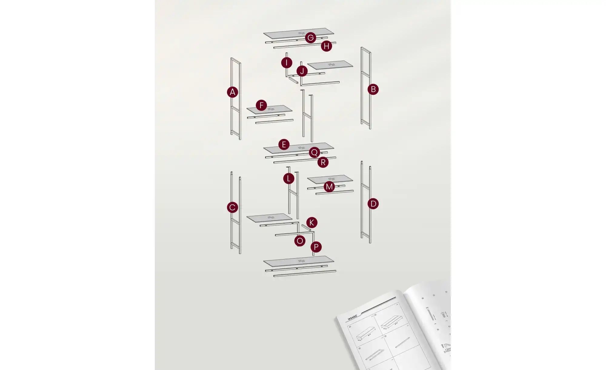 Regal   ¦ gold ¦ Maße (cm): B: 80 H: 180 Regale > Standregale - Höffner günstig online kaufen