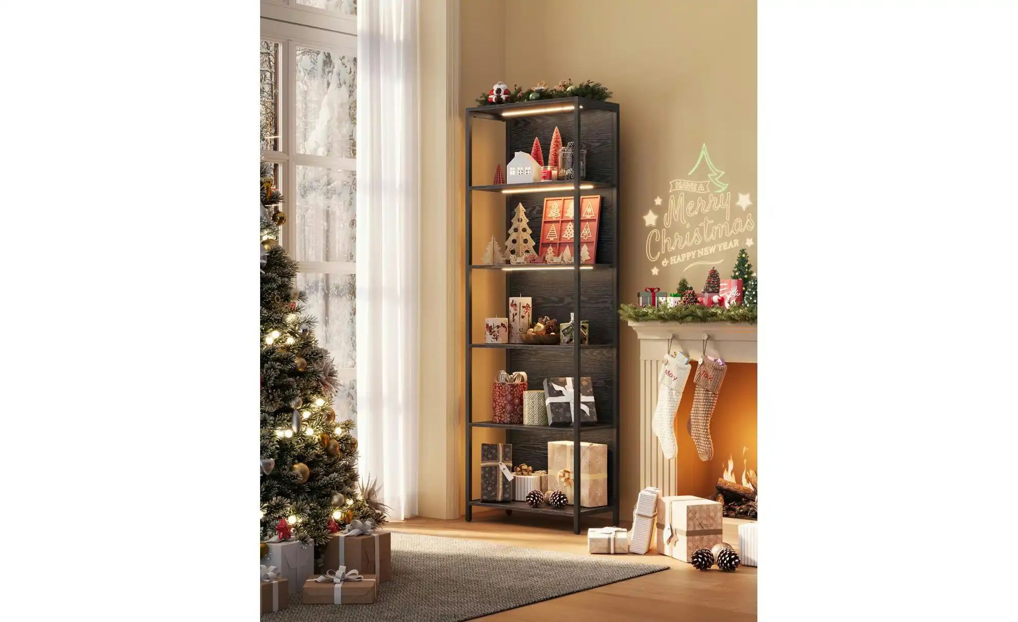 Regal   ¦ schwarz ¦ Maße (cm): B: 60 H: 178,6 Regale > Standregale - Höffne günstig online kaufen