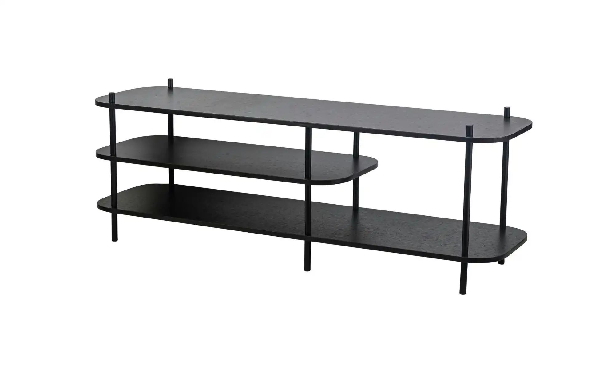 TV-Schrank   ¦ schwarz ¦ Maße (cm): B: 140 H: 49 Kommoden & Sideboards > Lo günstig online kaufen