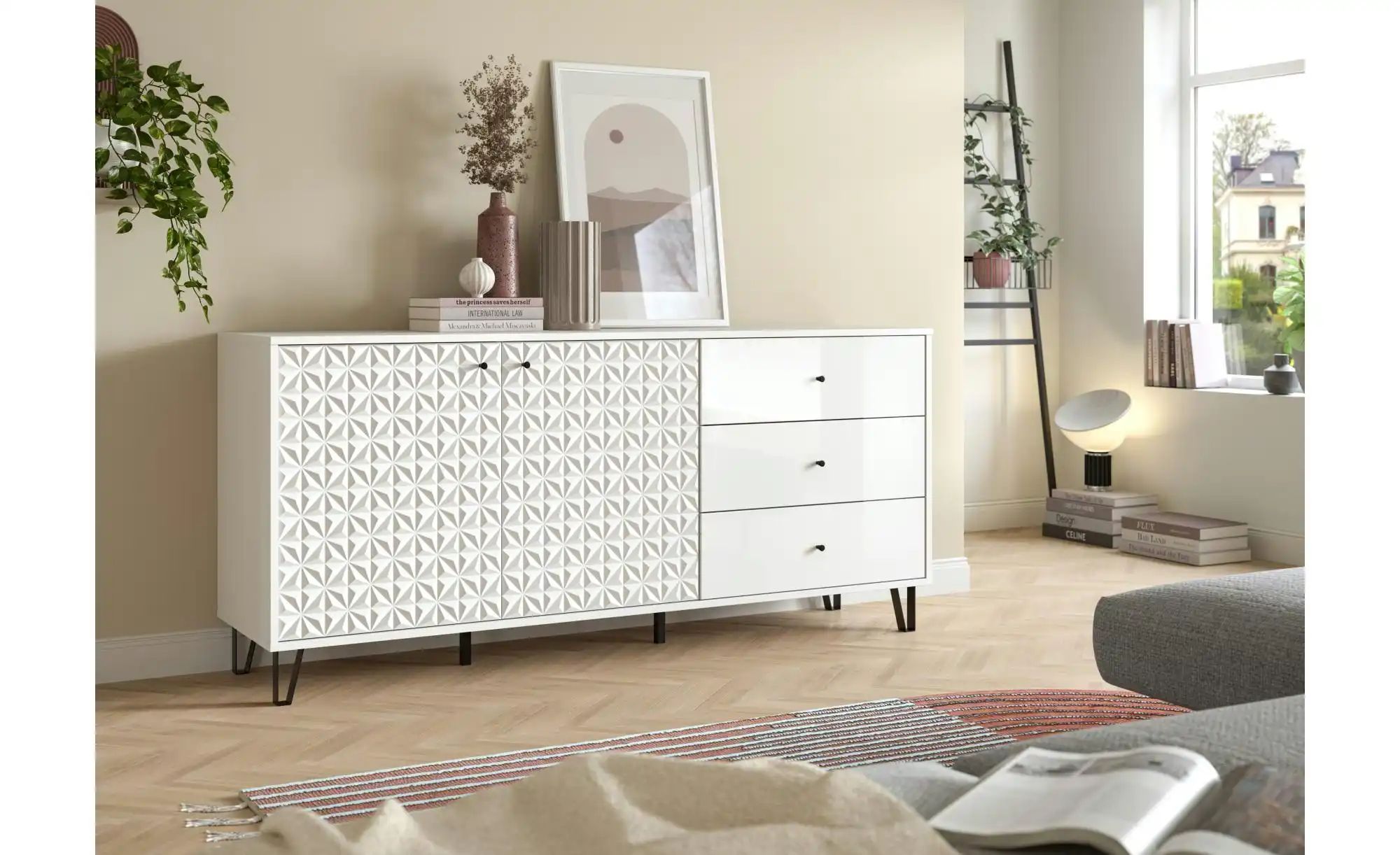 Sideboard   ¦ weiß ¦ Maße (cm): B: 169 H: 76 Kommoden & Sideboards > Sidebo günstig online kaufen