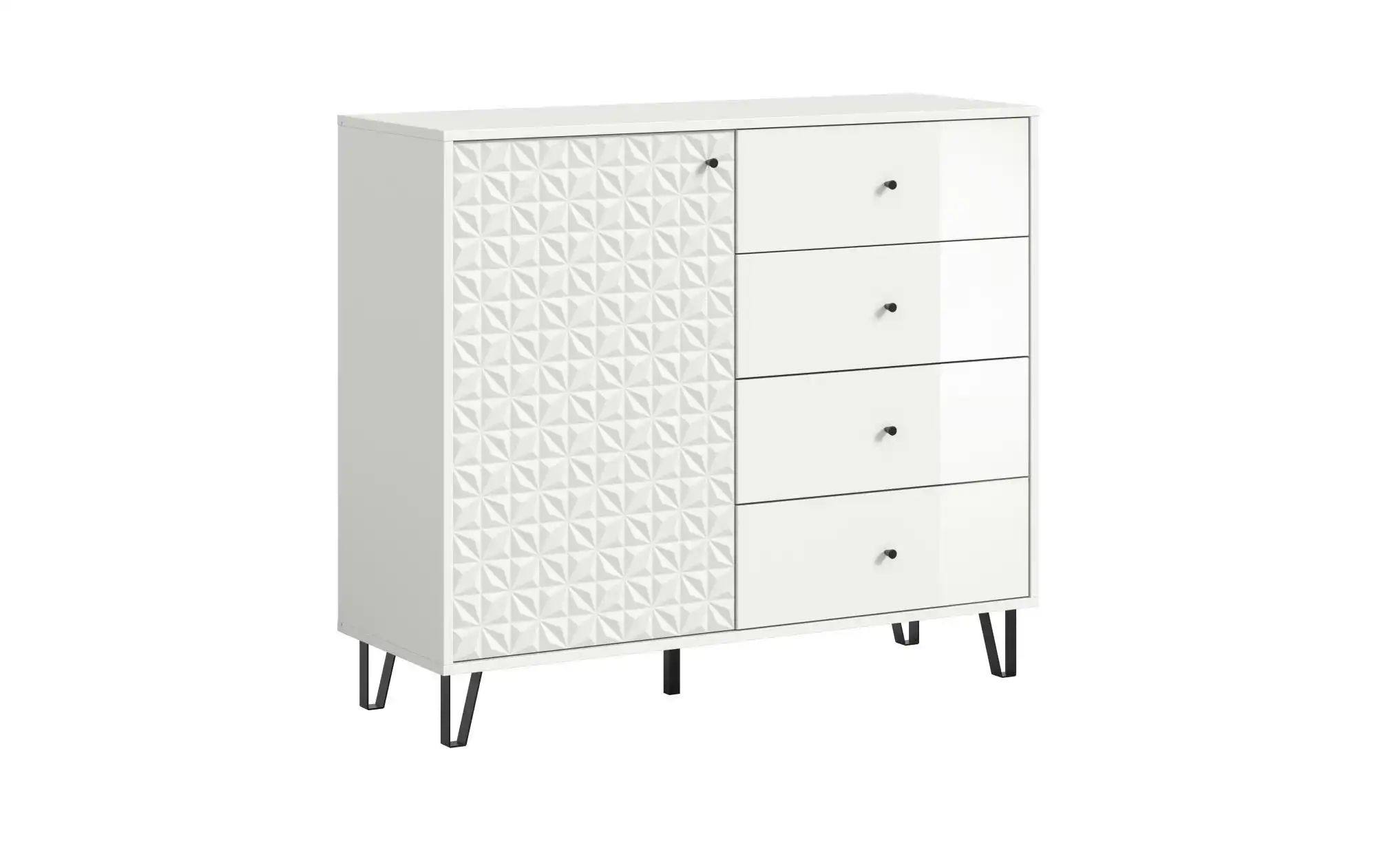 Highboard   ¦ weiß ¦ Maße (cm): B: 110 H: 96 Kommoden & Sideboards > Highbo günstig online kaufen