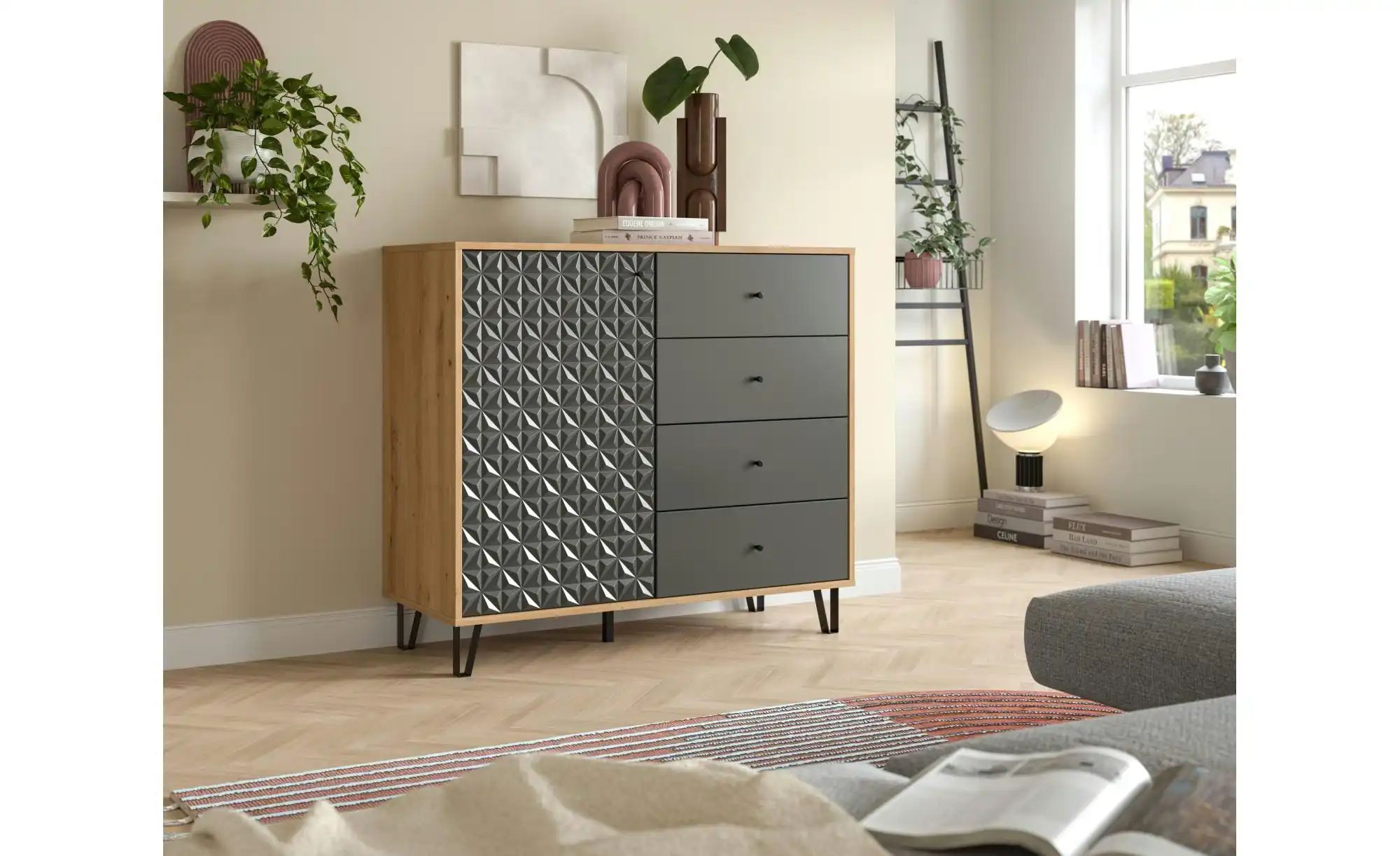 Thumbnail - Highboard  Prisma ¦ holzfarben ¦ Maße (cm): B: 110 H: 96 Kommoden & Sideboards > Highboards - Höffner