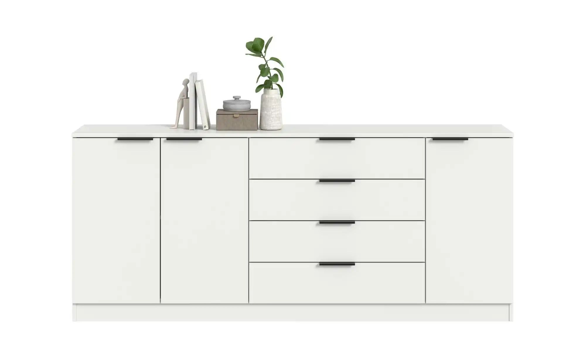 Sideboard   ¦ weiß ¦ Maße (cm): B: 185 H: 80 Kommoden & Sideboards > Sidebo günstig online kaufen