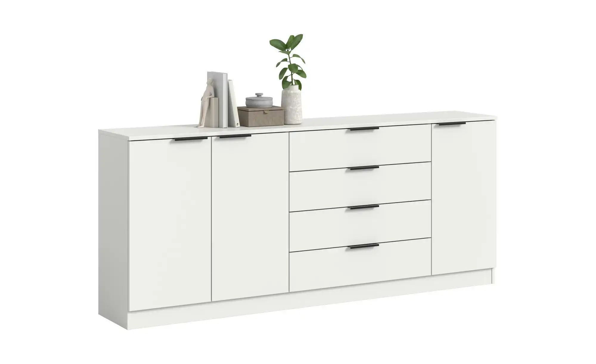 Sideboard   ¦ weiß ¦ Maße (cm): B: 185 H: 80 Kommoden & Sideboards > Sidebo günstig online kaufen
