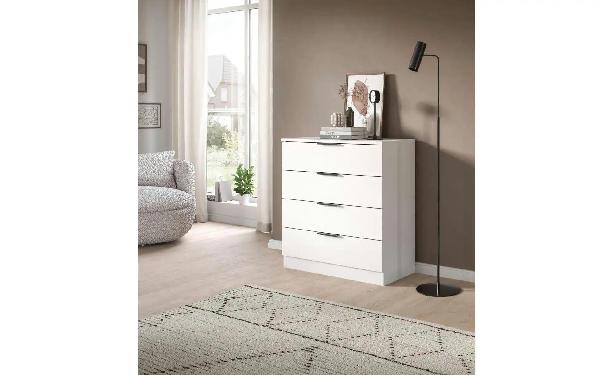 Kommode   ¦ weiß ¦ Maße (cm): B: 74 H: 80 Kommoden & Sideboards > Kommoden günstig online kaufen