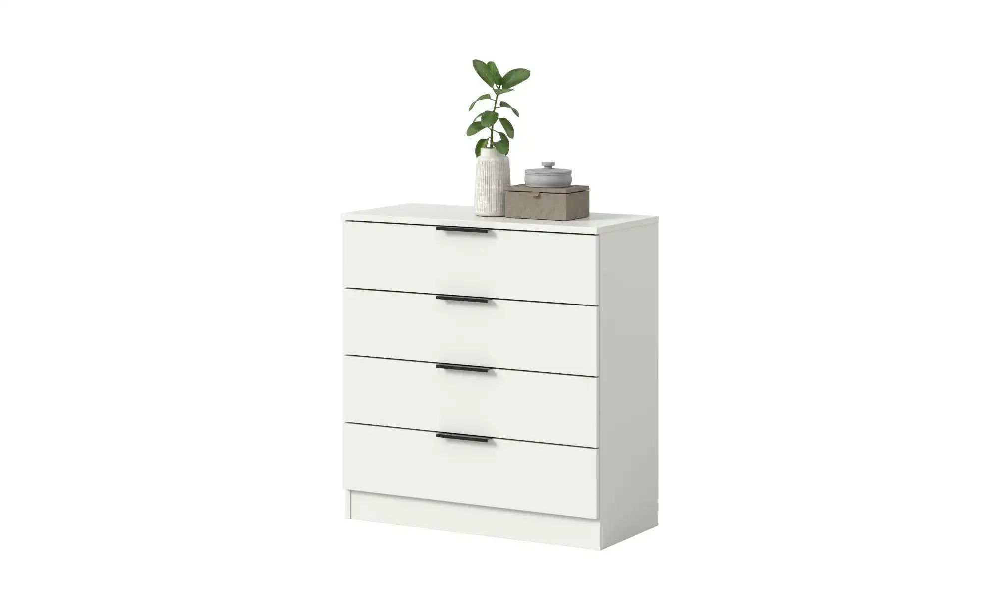 Kommode   ¦ weiß ¦ Maße (cm): B: 74 H: 80 Kommoden & Sideboards > Kommoden günstig online kaufen