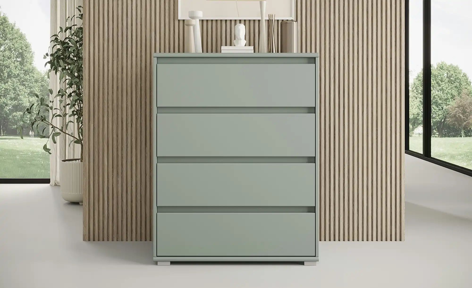 Thumbnail - Kommode  Igliano ¦ grün ¦ Maße (cm): B: 80 H: 103 T: 48.0 Kommoden & Sideboards > Kommoden - Höffner