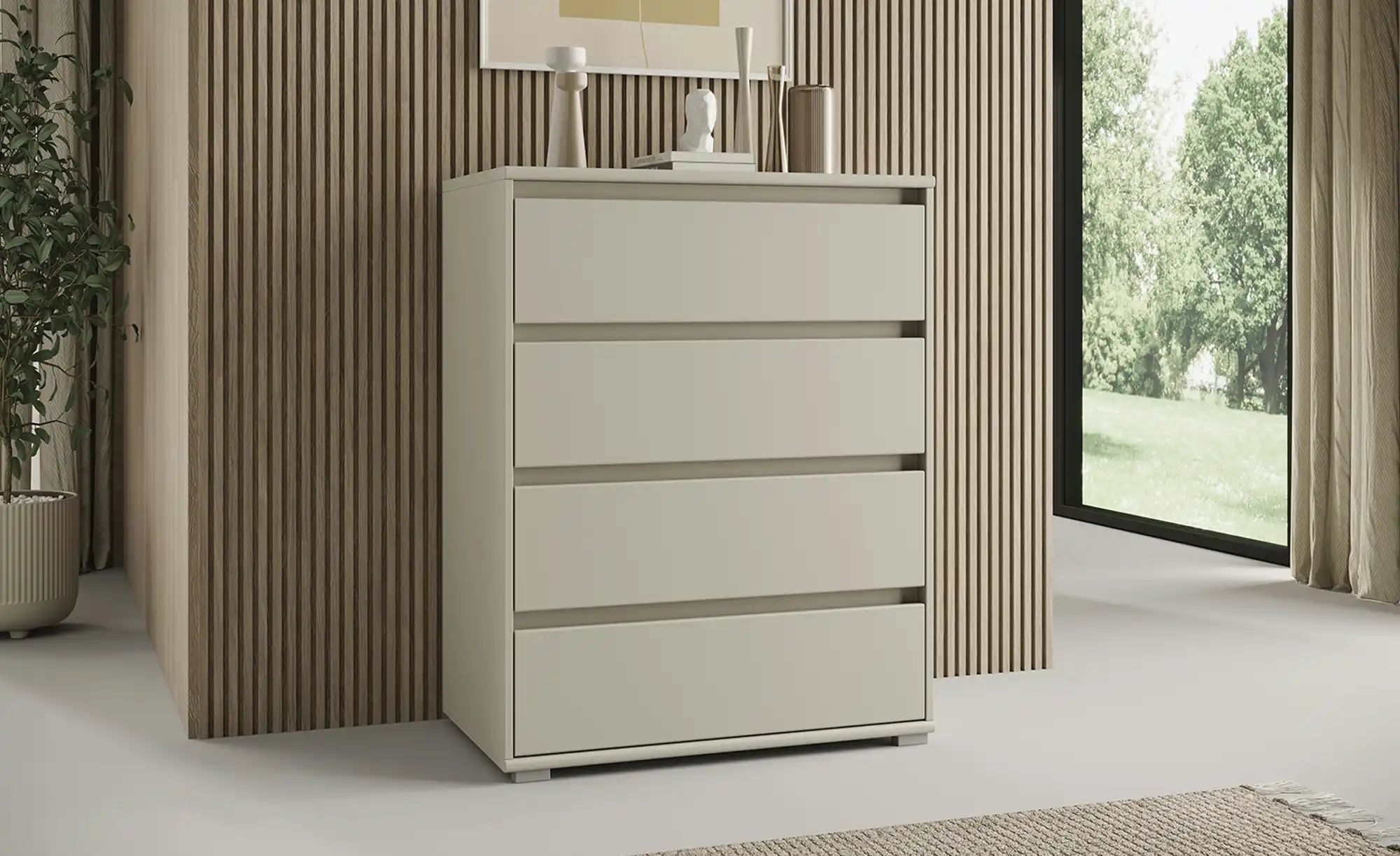 Kommode  Igliano ¦ beige ¦ Maße (cm): B: 80 H: 103 T: 48.0 Kommoden & Sideb günstig online kaufen