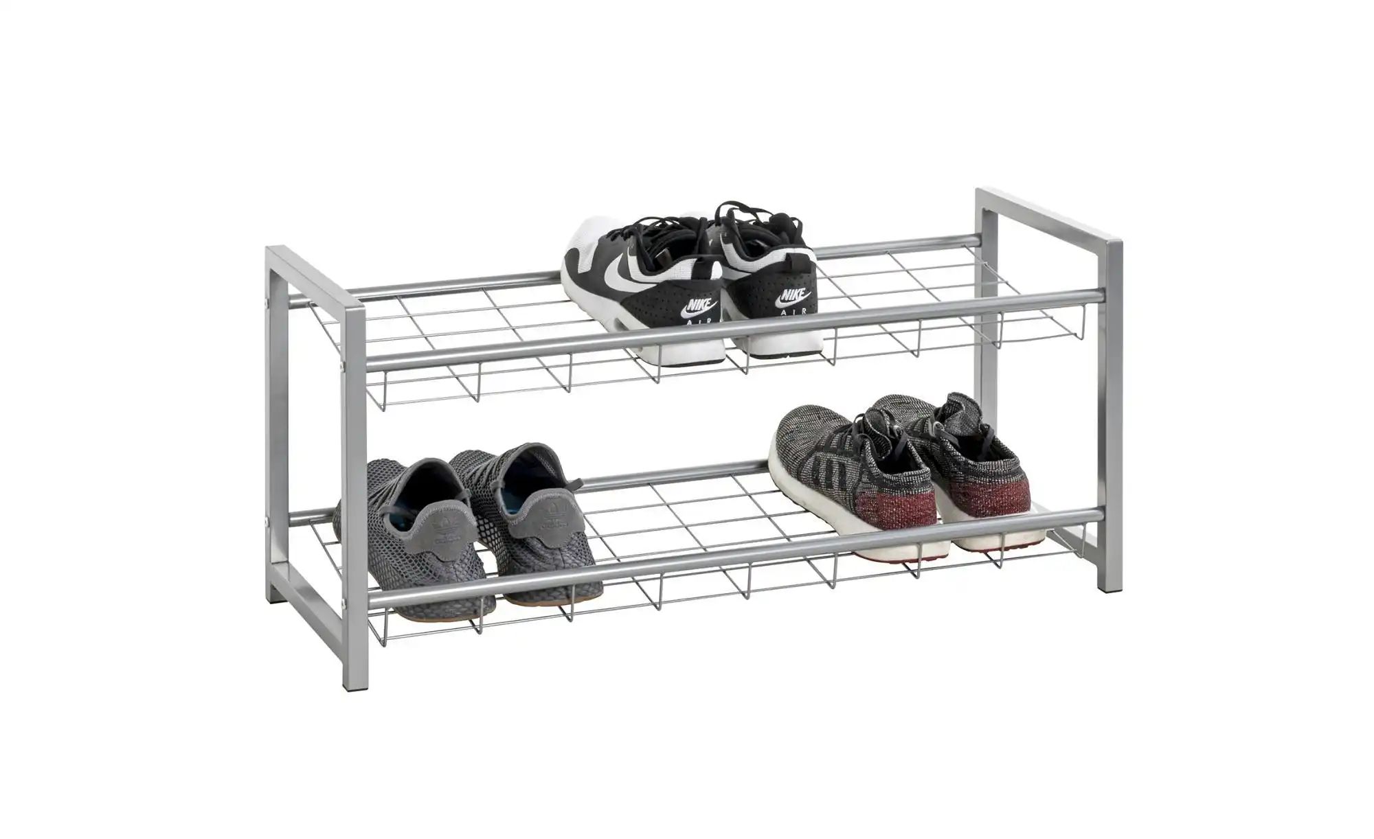 Schuhregal   ¦ silber ¦ Maße (cm): B: 80 H: 38 Regale > Schuhregale - Höffn günstig online kaufen