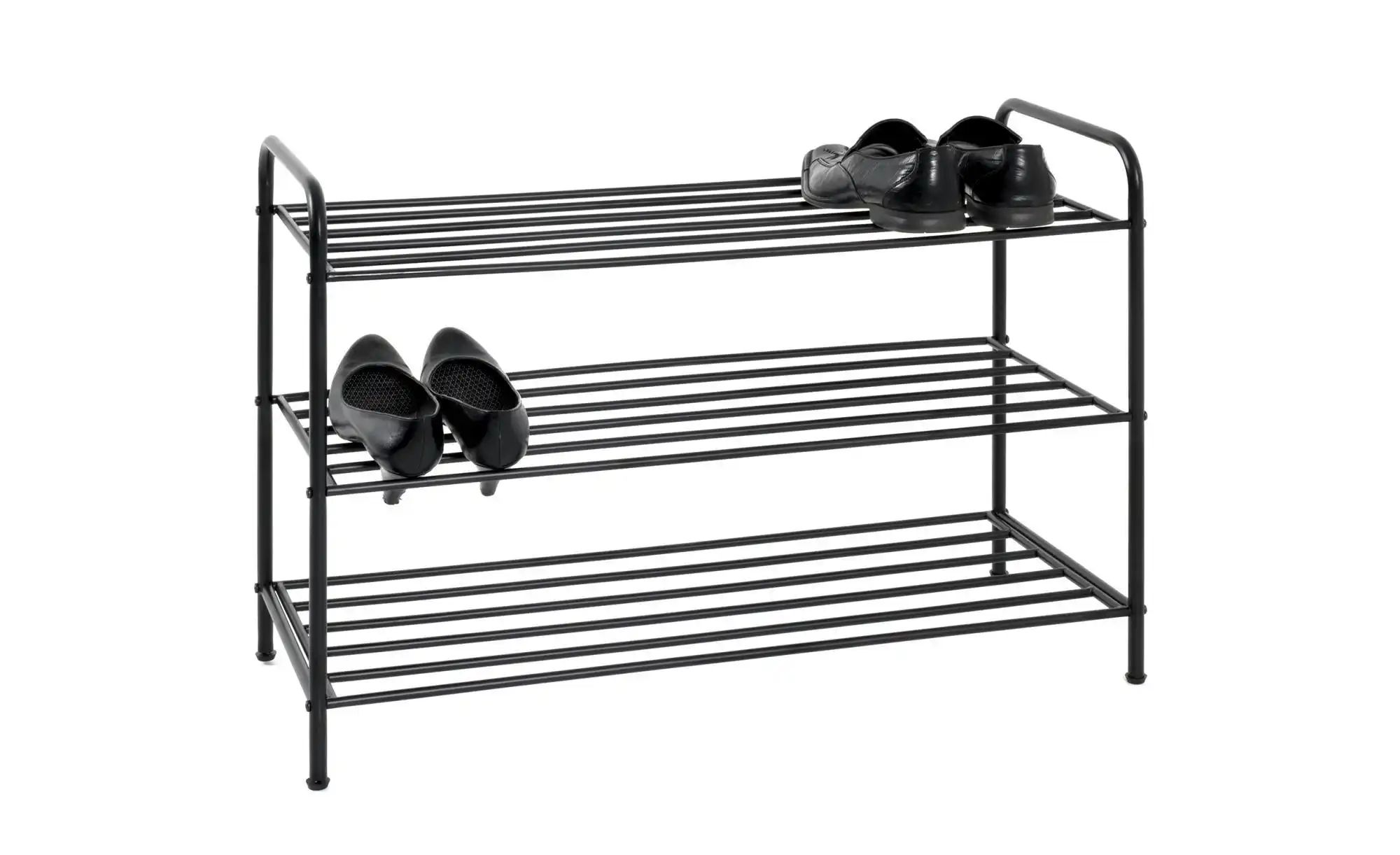 Schuhregal   ¦ schwarz ¦ Maße (cm): B: 83 H: 78 Regale > Schuhregale - Höff günstig online kaufen