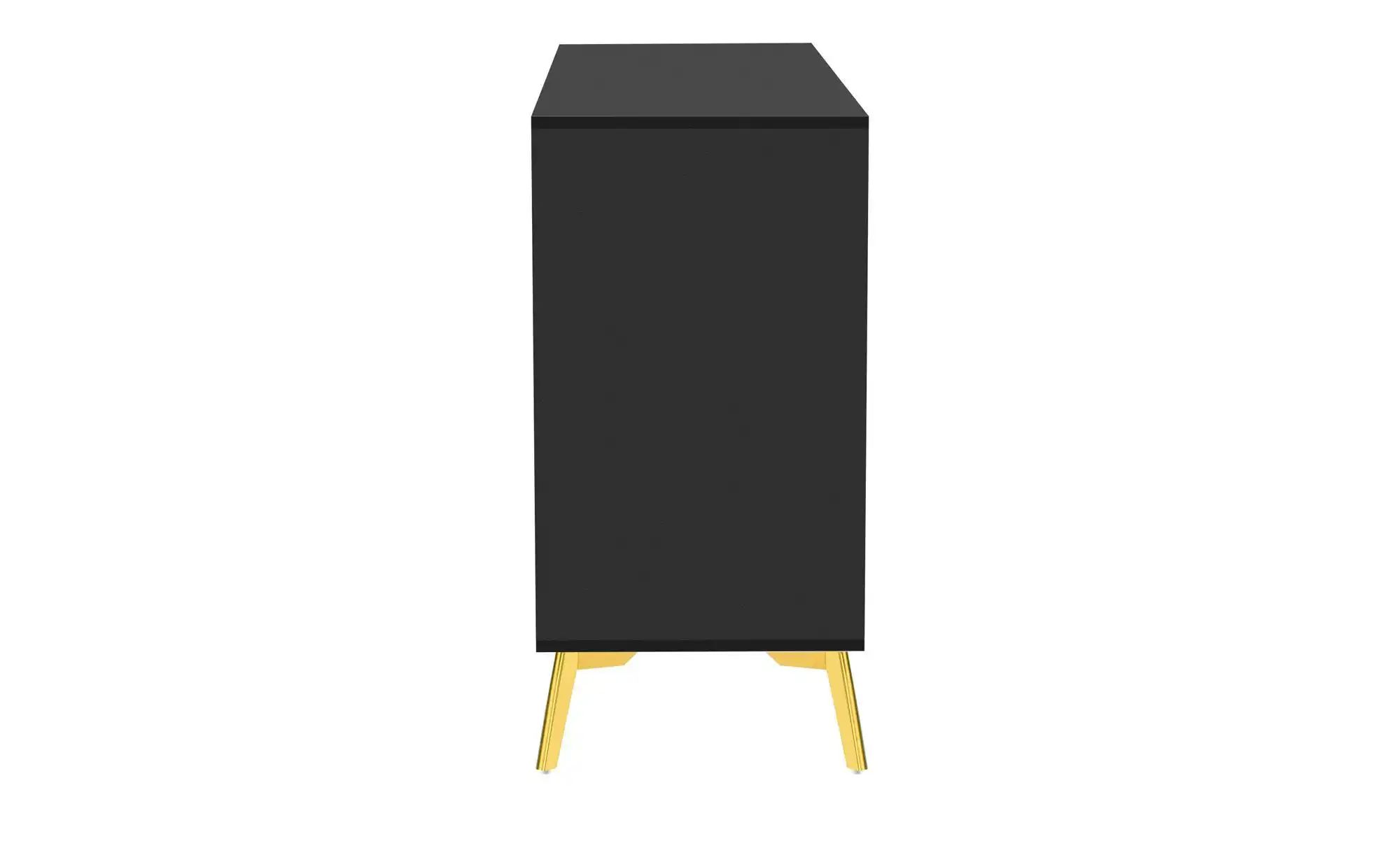 Sideboard   ¦ schwarz ¦ Maße (cm): B: 140 H: 80 Kommoden & Sideboards > Sid günstig online kaufen