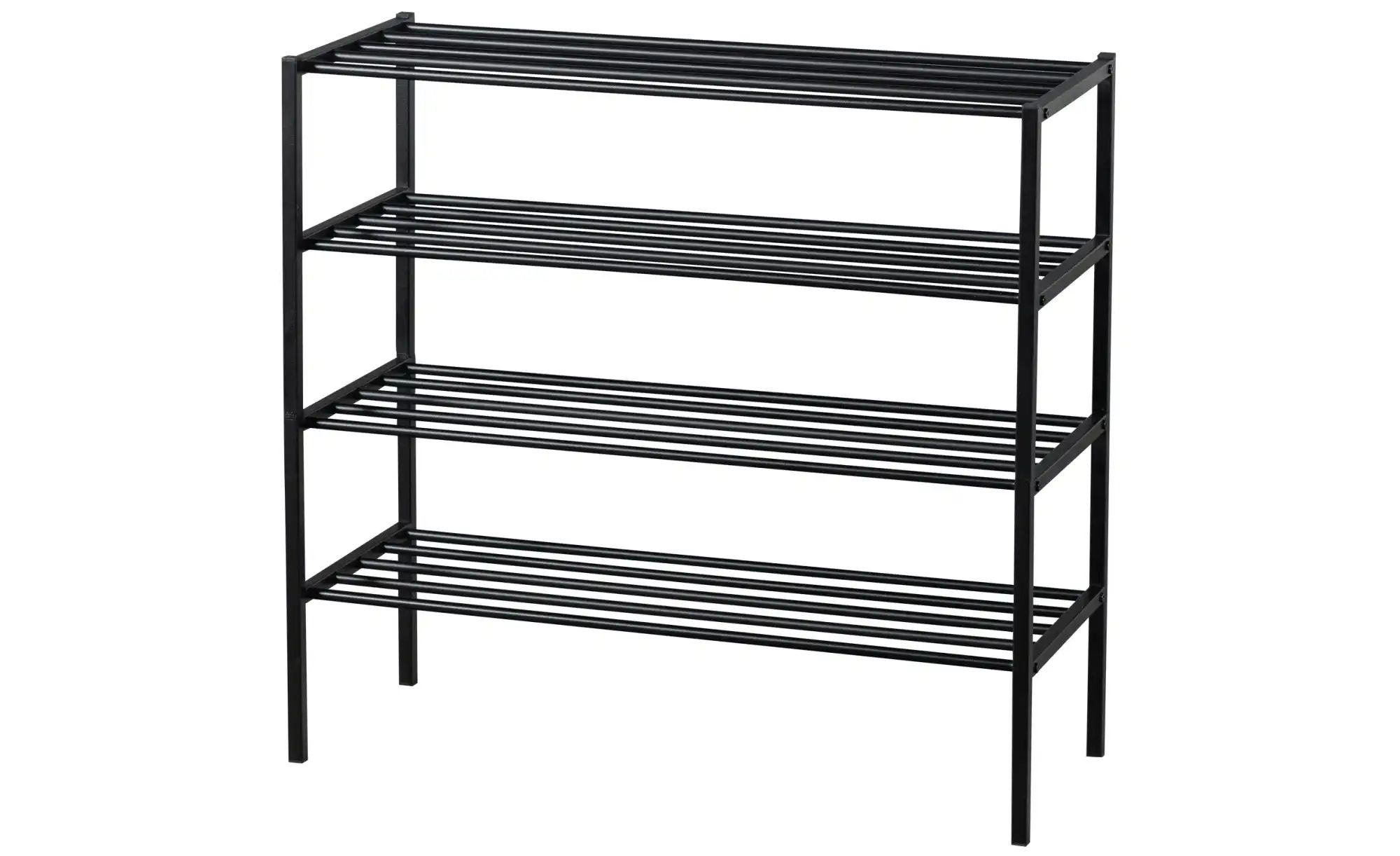 WOOOD Schuhregal    schwarz  Maße (cm): B: 85 H: 80 | 08714713198993