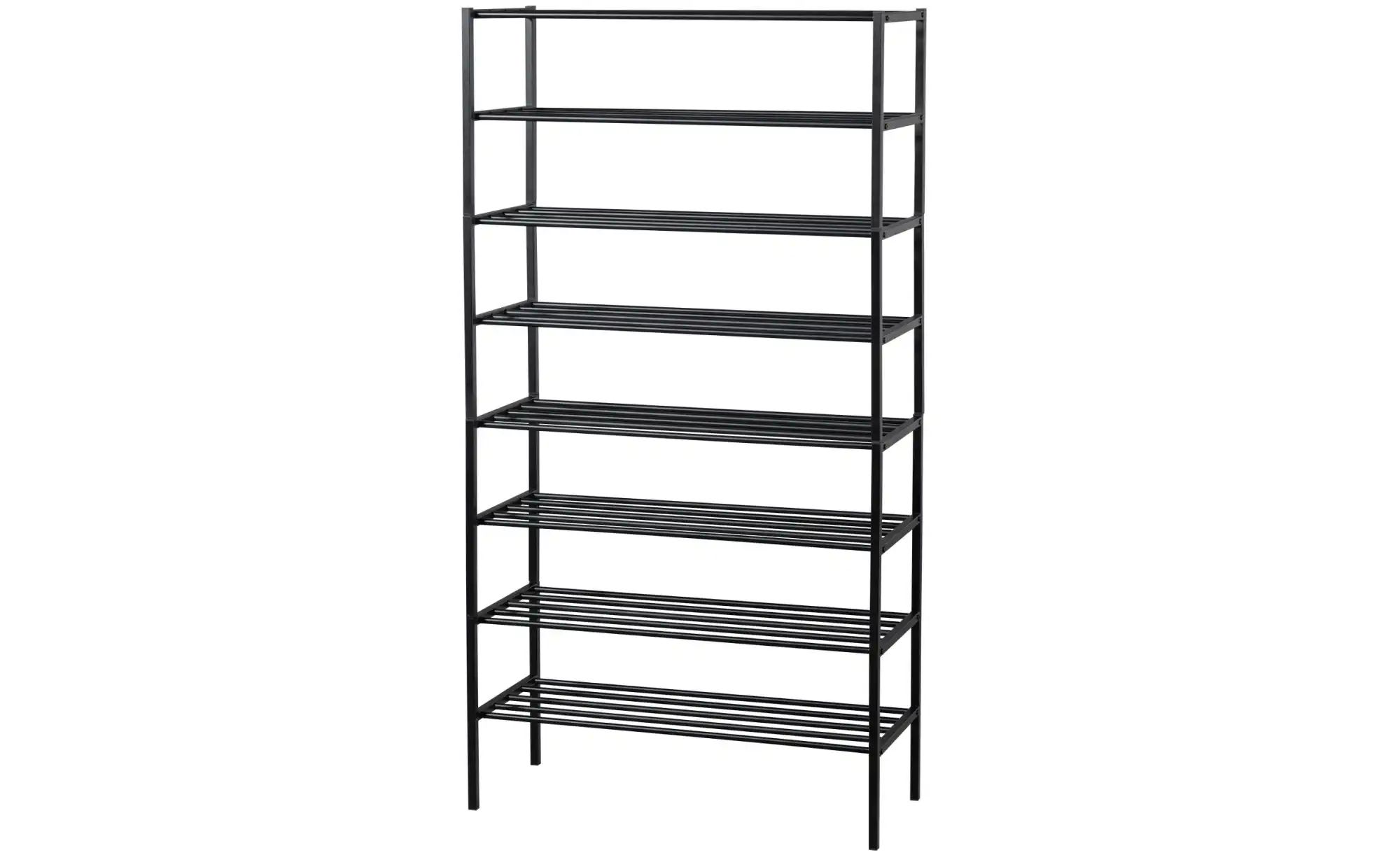 WOOOD Schuhregal    schwarz  Maße (cm): B: 85 H: 160 | 08714713199013