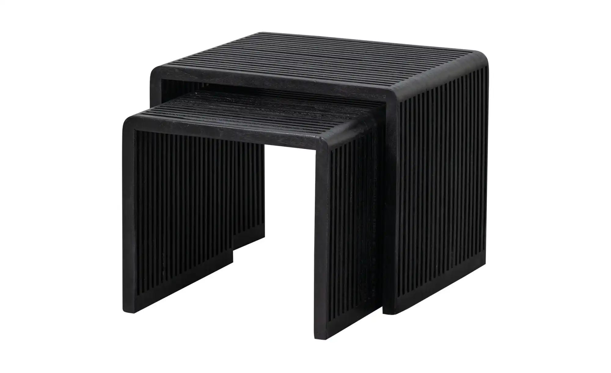 WOOOD Beistelltisch 2er-Set    schwarz  Maße (cm): B: 40 H: 50 | 08714713191208