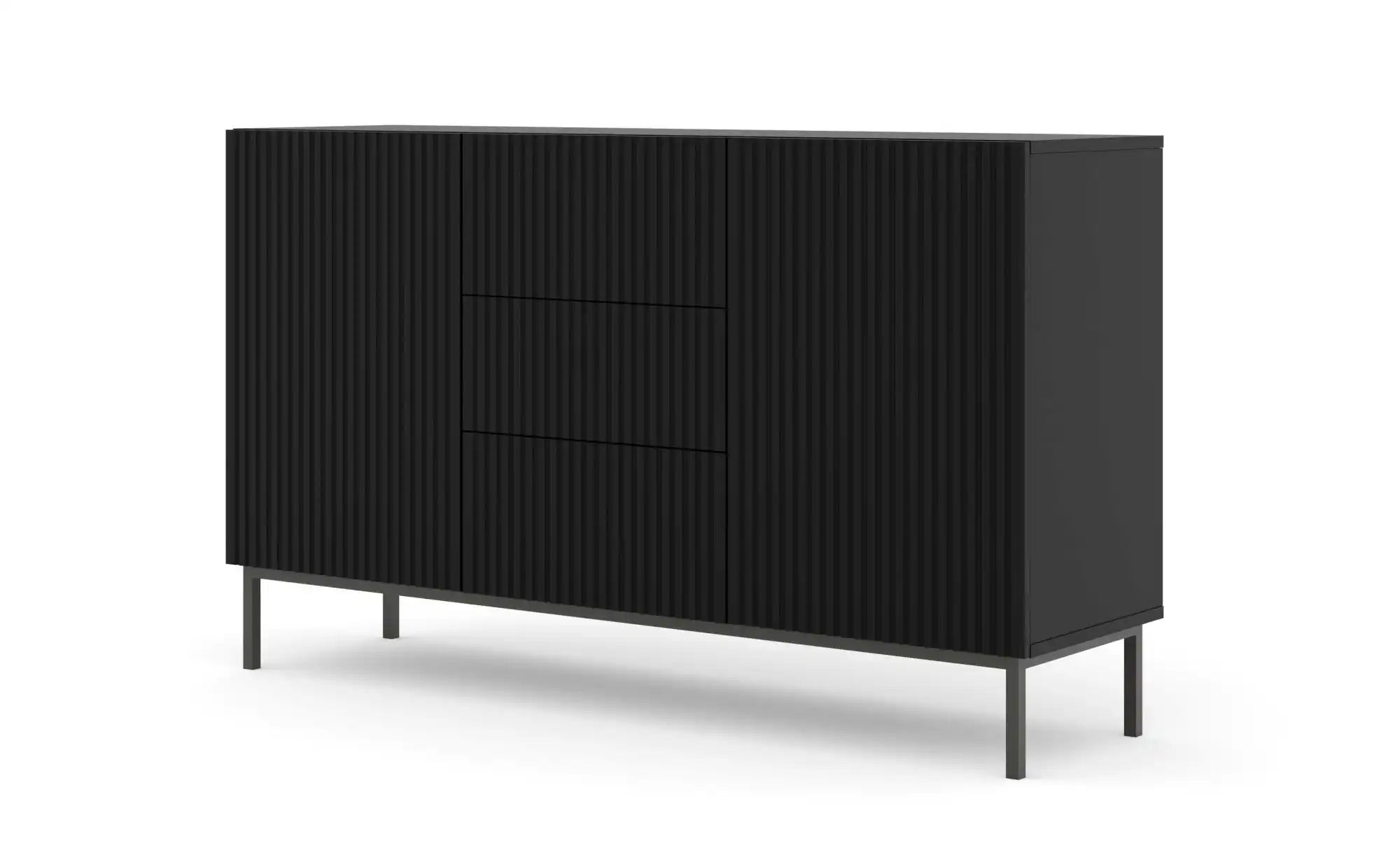Sideboard   ¦ schwarz ¦ Maße (cm): B: 150 H: 89 Kommoden & Sideboards > Sid günstig online kaufen