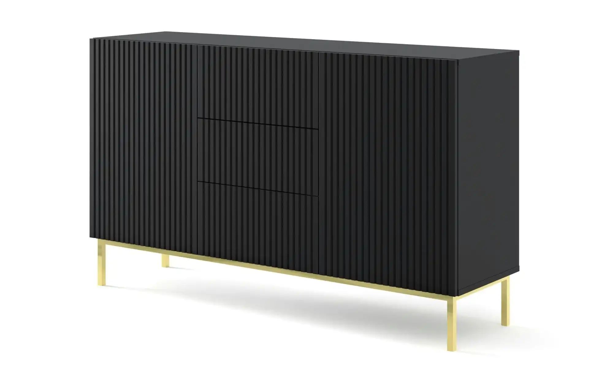 Sideboard   ¦ schwarz ¦ Maße (cm): B: 150 H: 89 Kommoden & Sideboards > Sid günstig online kaufen