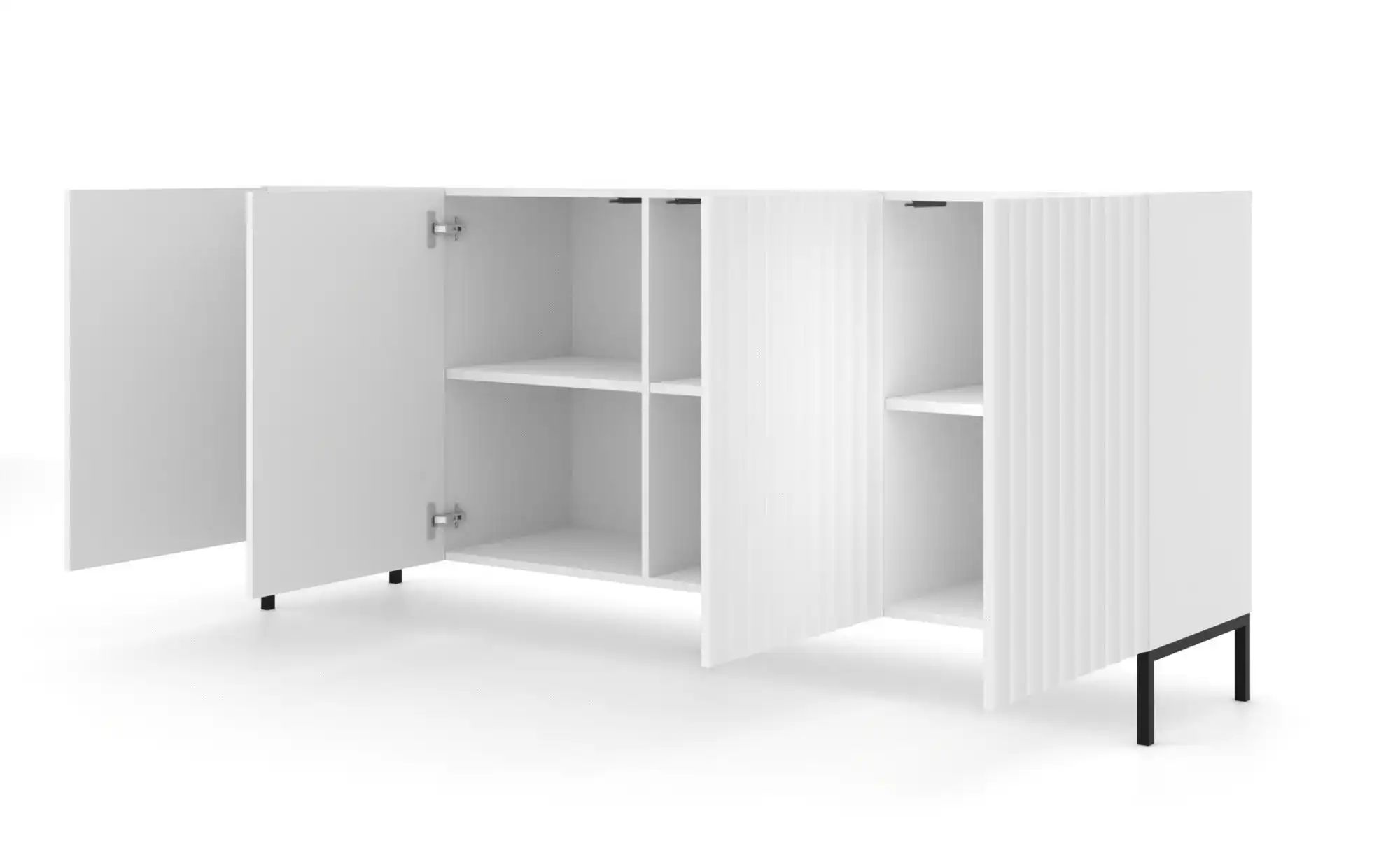 Sideboard   ¦ weiß ¦ Maße (cm): B: 200 H: 87 Kommoden & Sideboards > Sidebo günstig online kaufen