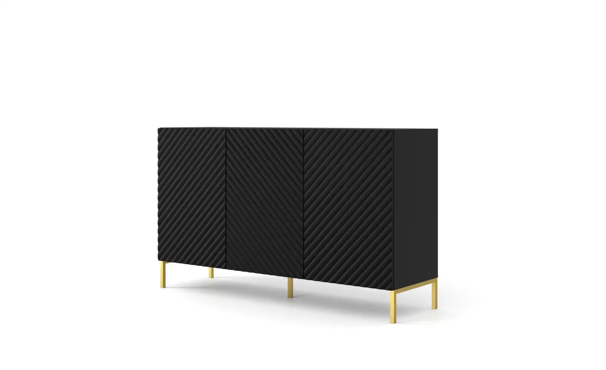 Sideboard   ¦ schwarz ¦ Maße (cm): B: 150 H: 87 Kommoden & Sideboards > Sid günstig online kaufen