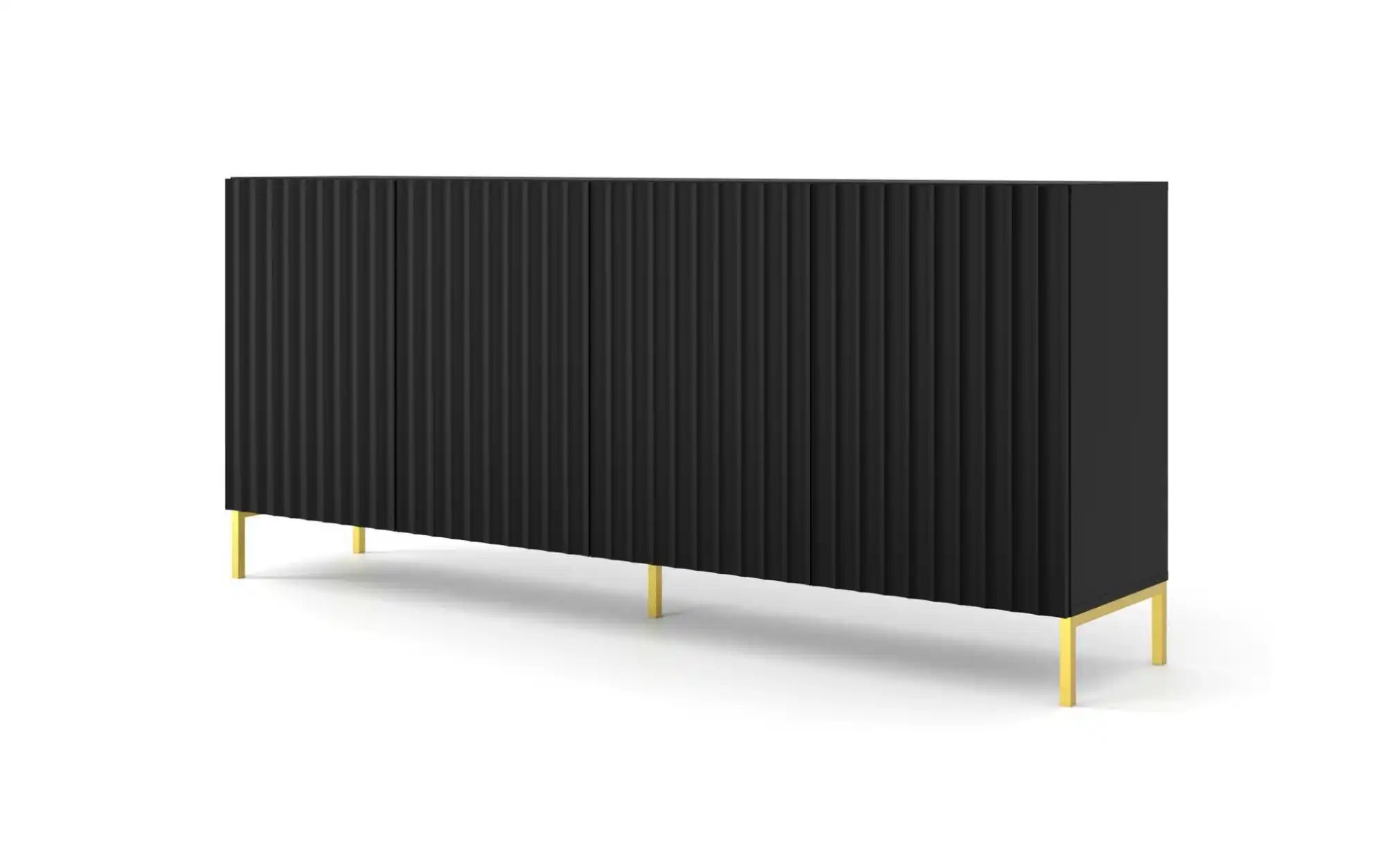 Sideboard ¦ schwarz ¦ Maße (cm): B: 200 H: 87 Kommoden & Sideboards > Sideboards - Höffner