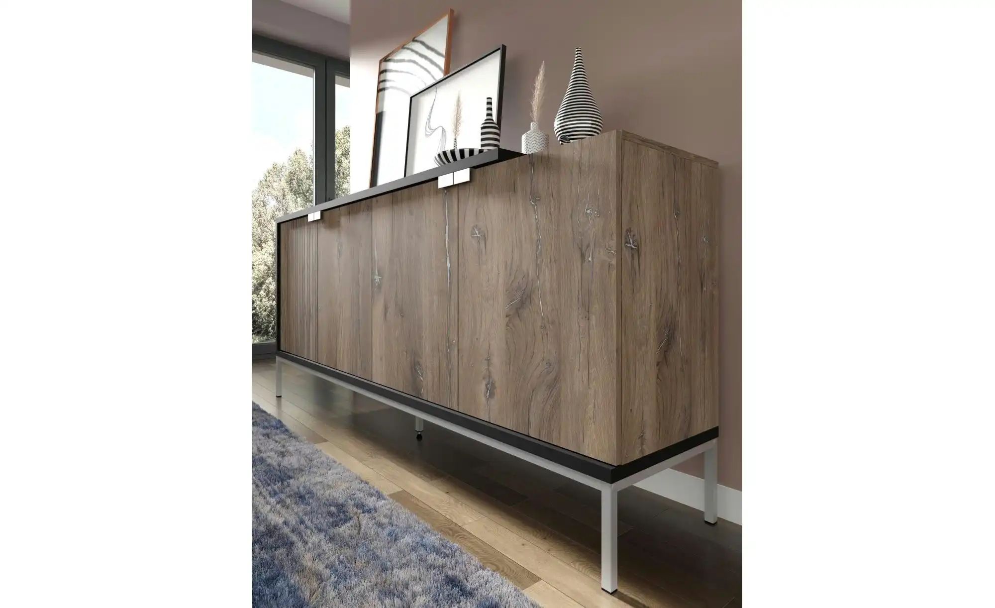 Sideboard   ¦ holzfarben ¦ Maße (cm): B: 190,7 H: 86,6 Kommoden & Sideboard günstig online kaufen