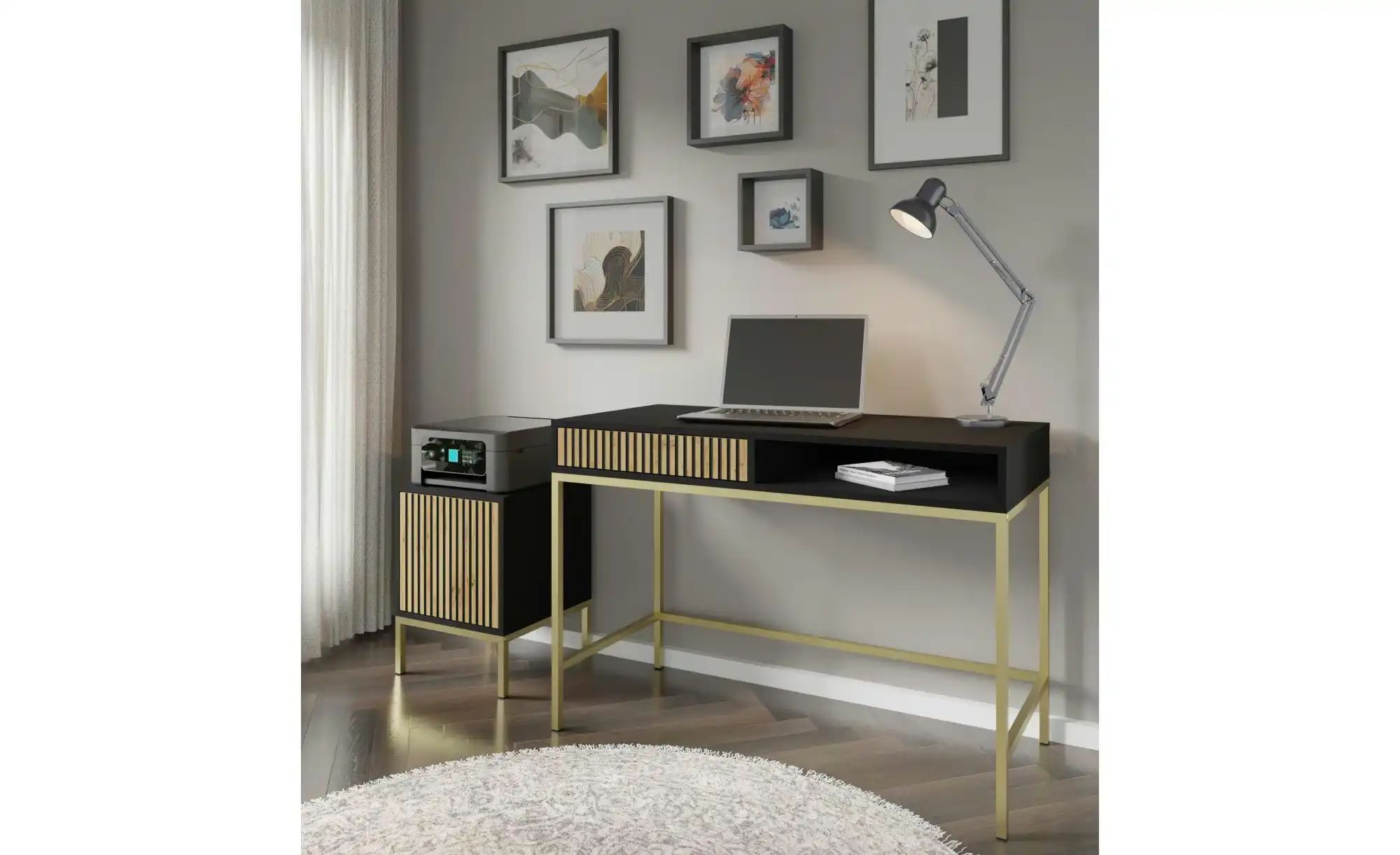 Schminktisch   ¦ schwarz ¦ Maße (cm): B: 50 H: 78 Tische > Schminktische - günstig online kaufen