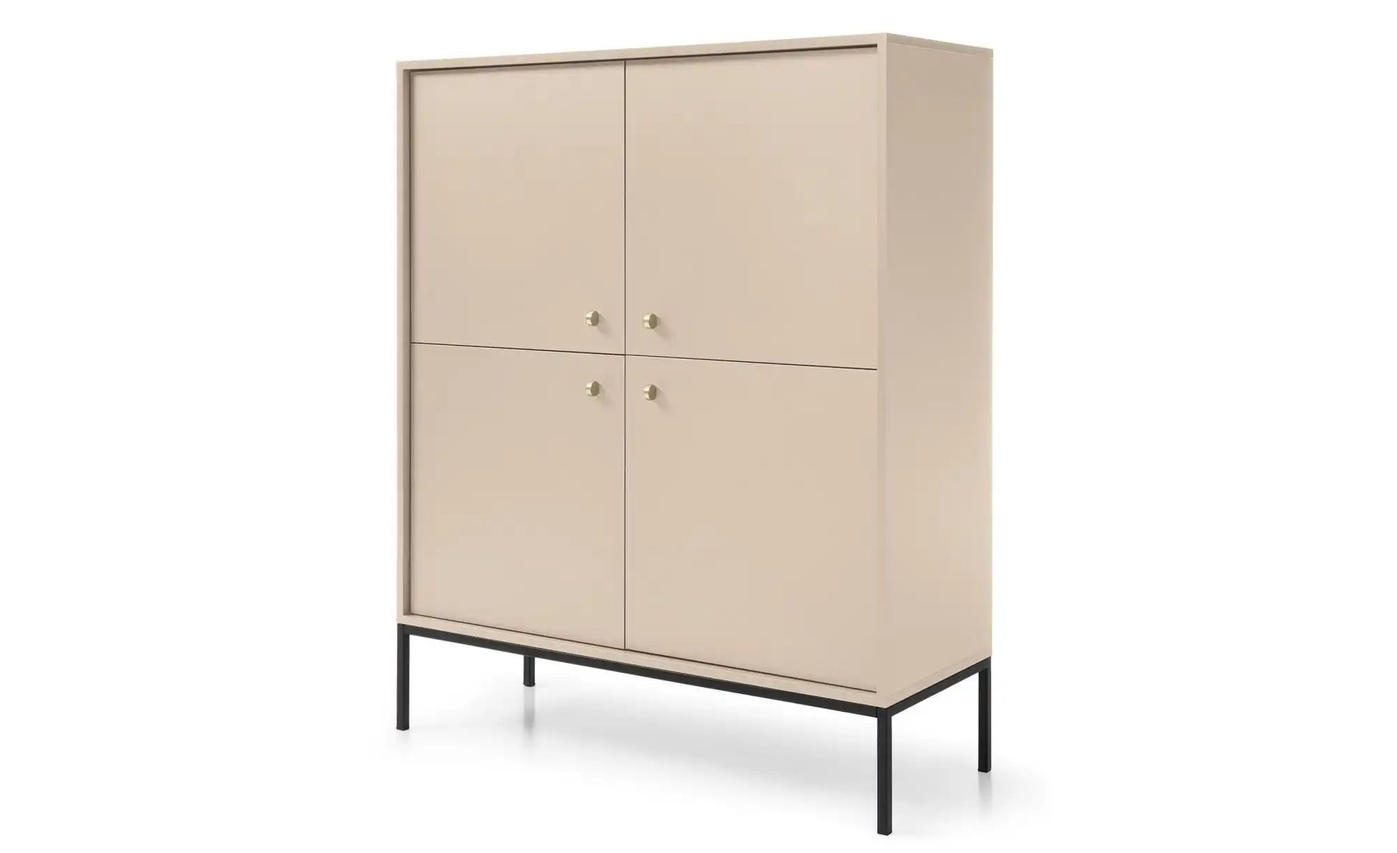 Selsey Highboard    beige  Maße (cm): B: 103,5 H: 125,5 | 05903025594514